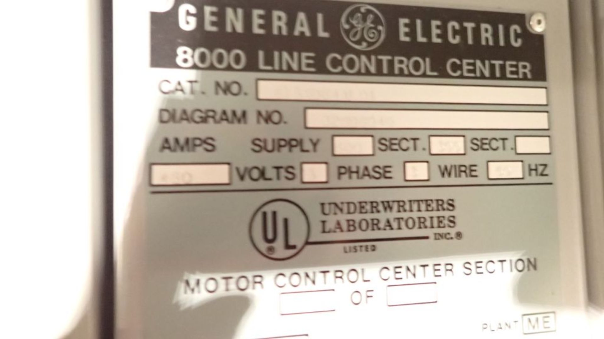 GE 8000 Line MCC | (4) Verticals; Includes: (3) Size 3 Starters; (6) Size 2 Starters; (2) Size 1 - Image 5 of 53