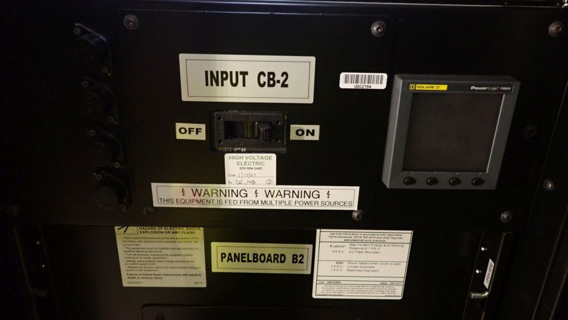 Onyx Power Rack Panelboard | Part No. 98-112-00-00; System 2; Input: 208/120 VAC; 4-Wire Plus Ground - Image 12 of 13