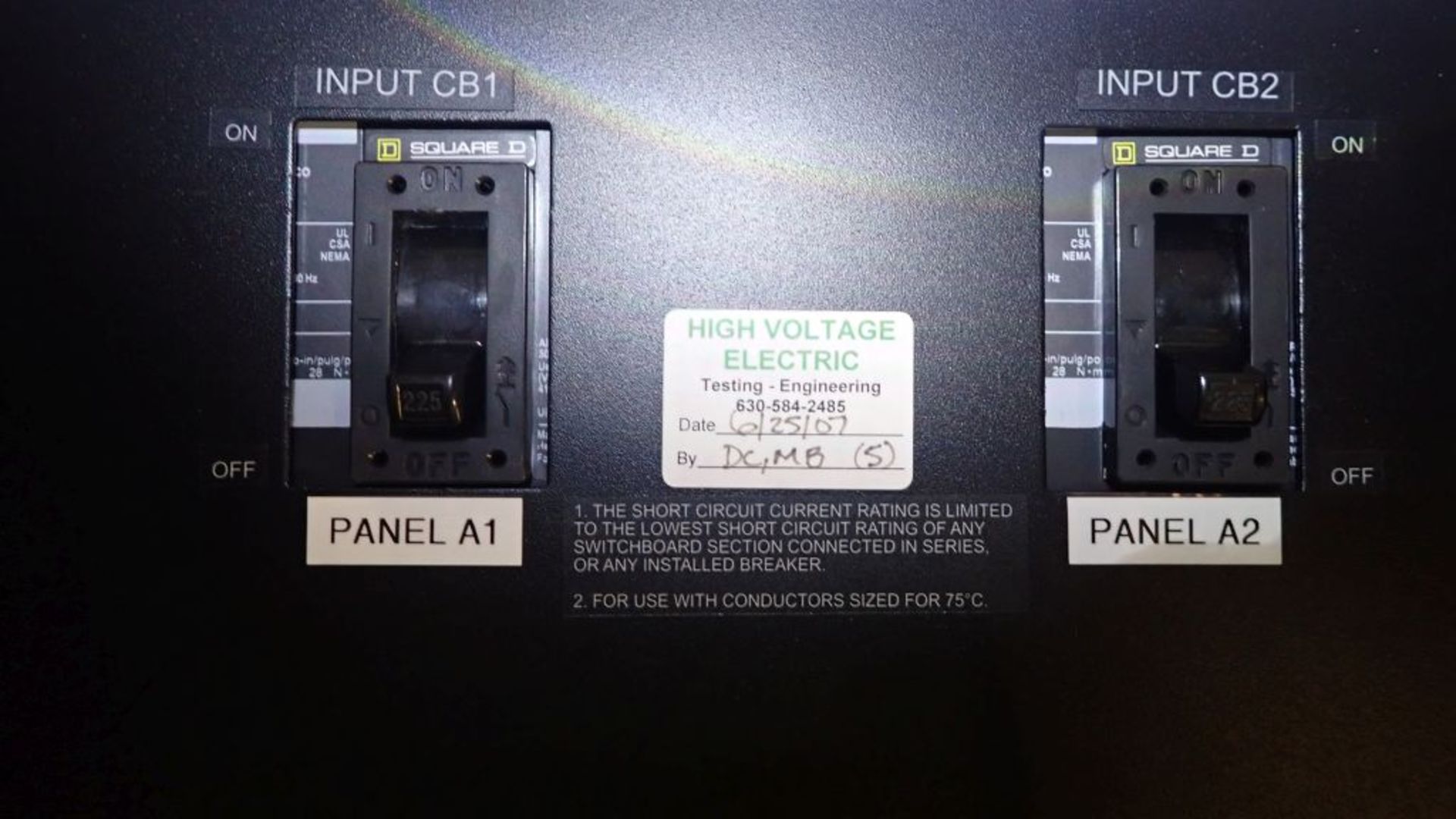 Onyx Power Rack Panelboard | Part No. 98-112-00-00; System 2; Input: 208/120 VAC; 4-Wire Plus Ground - Image 12 of 15