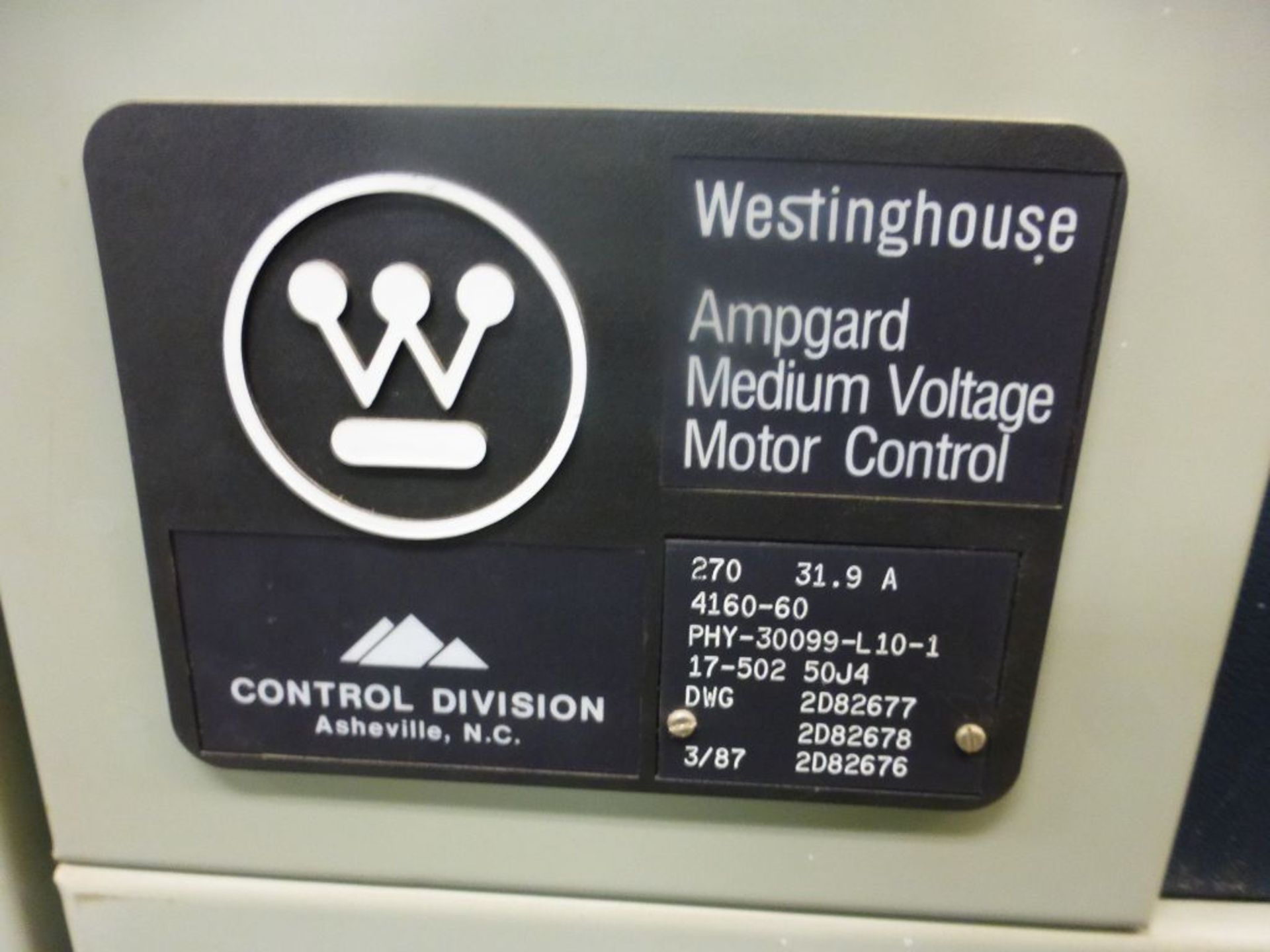 Westinghouse Ampgard Medium Voltage MCC | (6) Sections; Includes: (3) Starters; Tag: 241198; Lot - Image 4 of 9