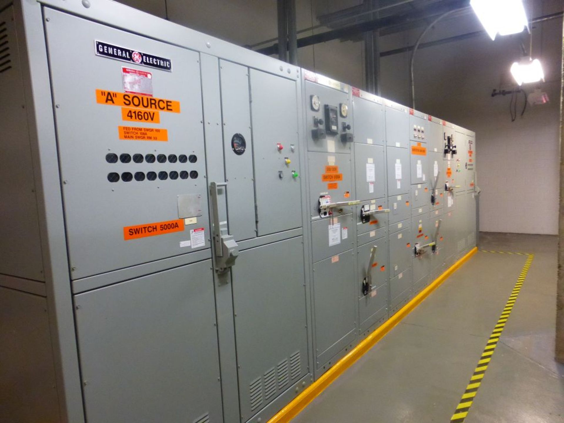 GE Switchgear Line | 1200A; 4160V; (2) 300 KVA Transformer; (3) 1200A Pringle Switches; (4) 800A - Image 2 of 36