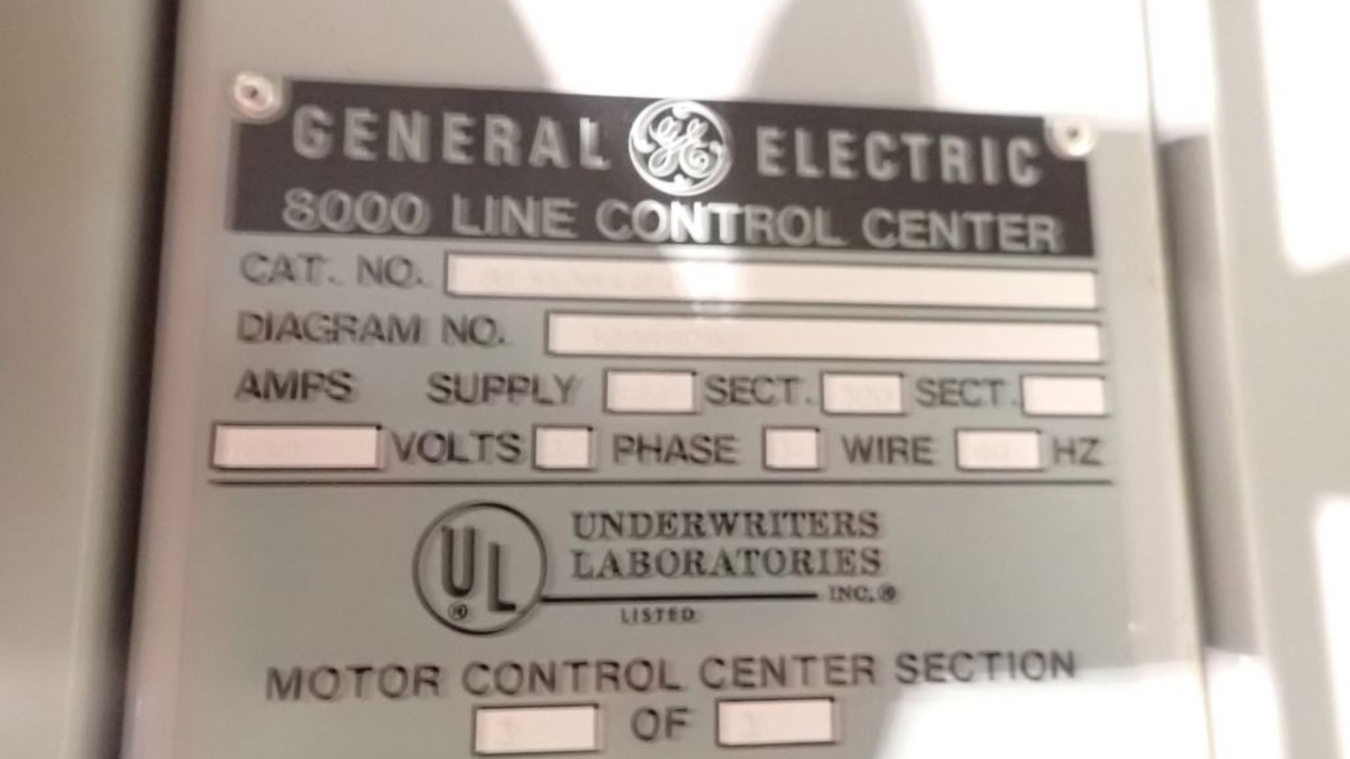 GE 8000 Line MCC | (4) Verticals; Includes: (3) Size 3 Starters; (6) Size 2 Starters; (2) Size 1 - Image 7 of 53