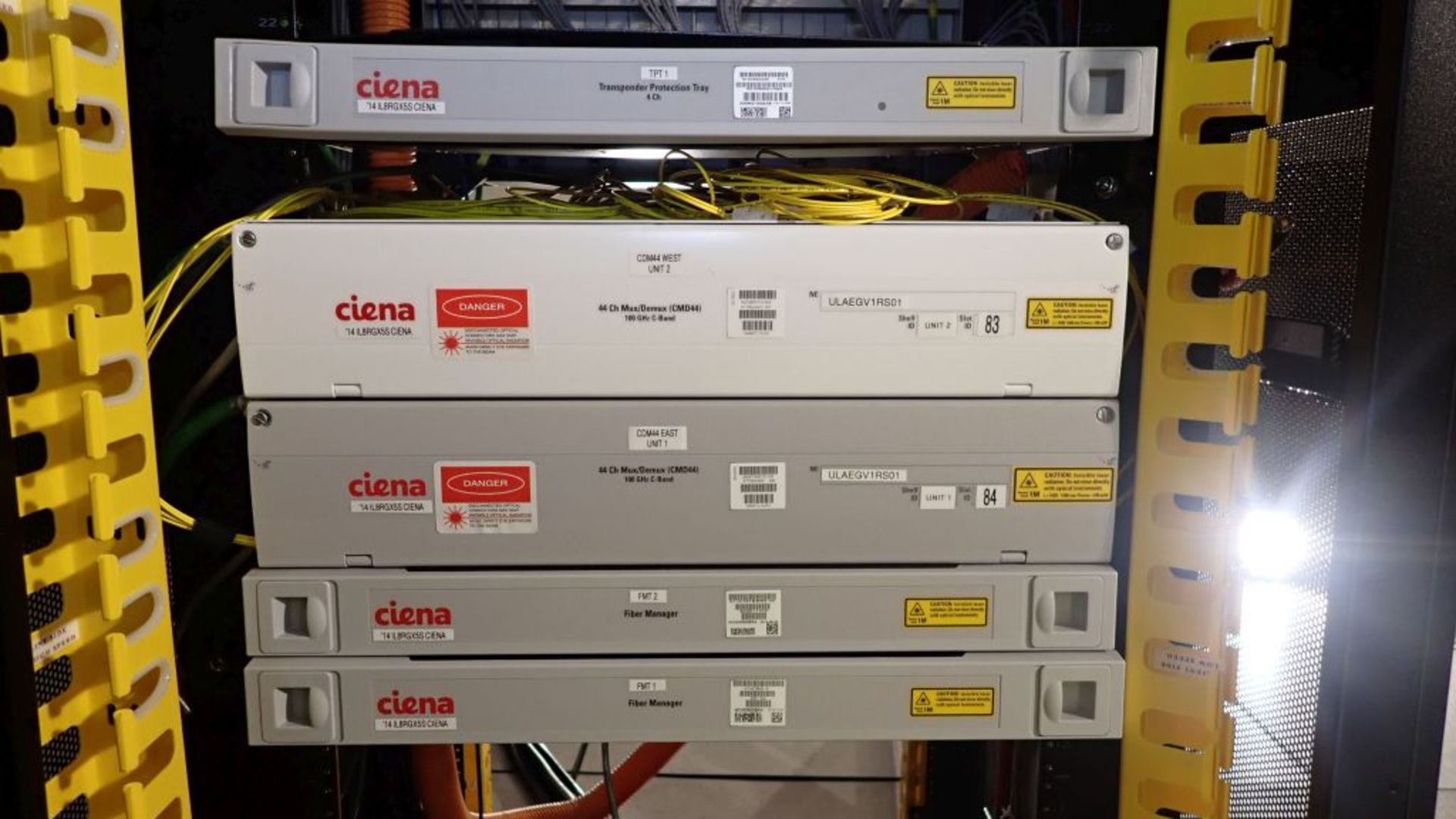 Eaton Cabinet with Contents | Includes: (6) Ciena Fiber Manager; (2) Corning Cable Systems; (2) - Image 4 of 8