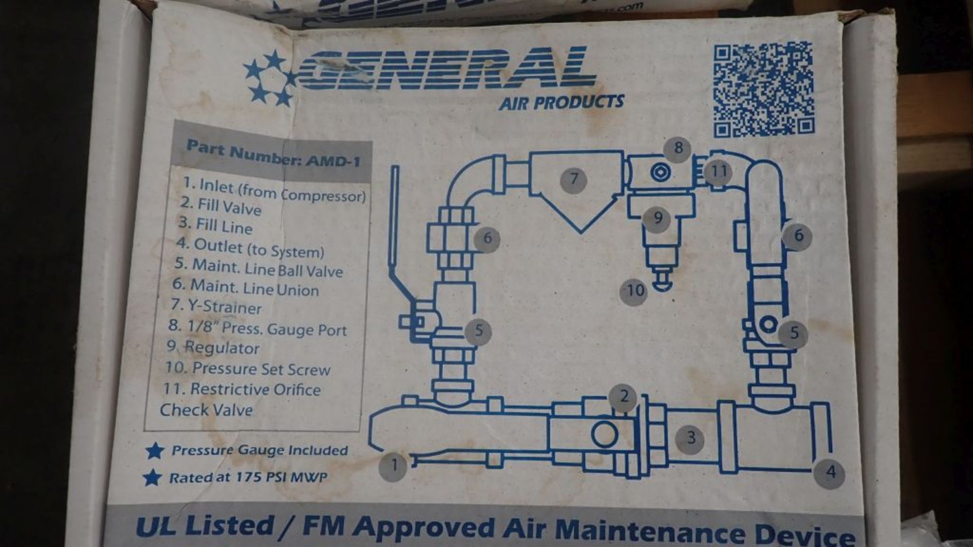 Lot of (11) General Air Products Air Maintenance Devices | Part No. AMD ...