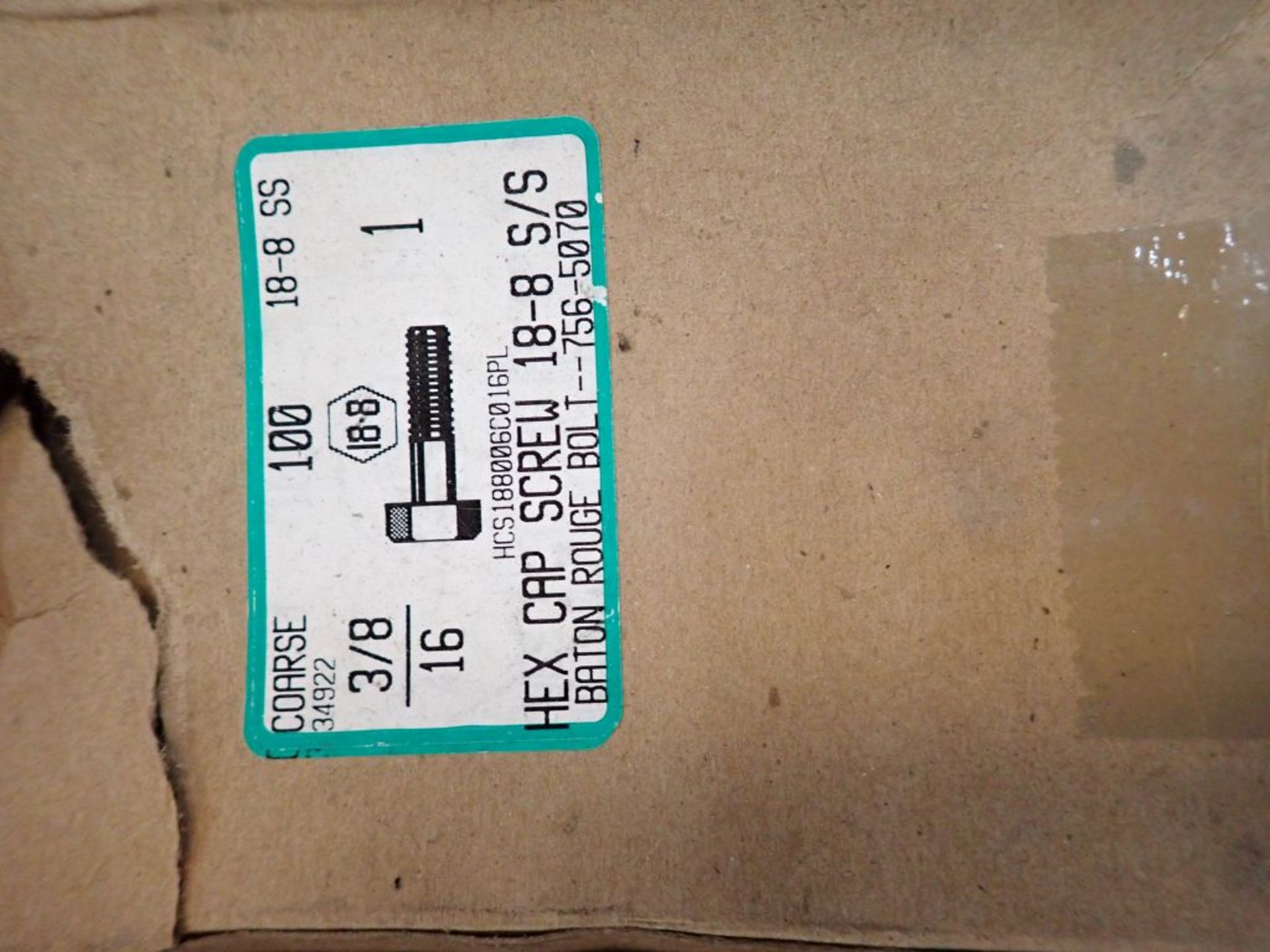 Lot of Assorted Flanges and Screws | (400) Batton Rouge Bolt-Hex Cap Screws 18-8 S/S, 1/2/13, - Image 6 of 17