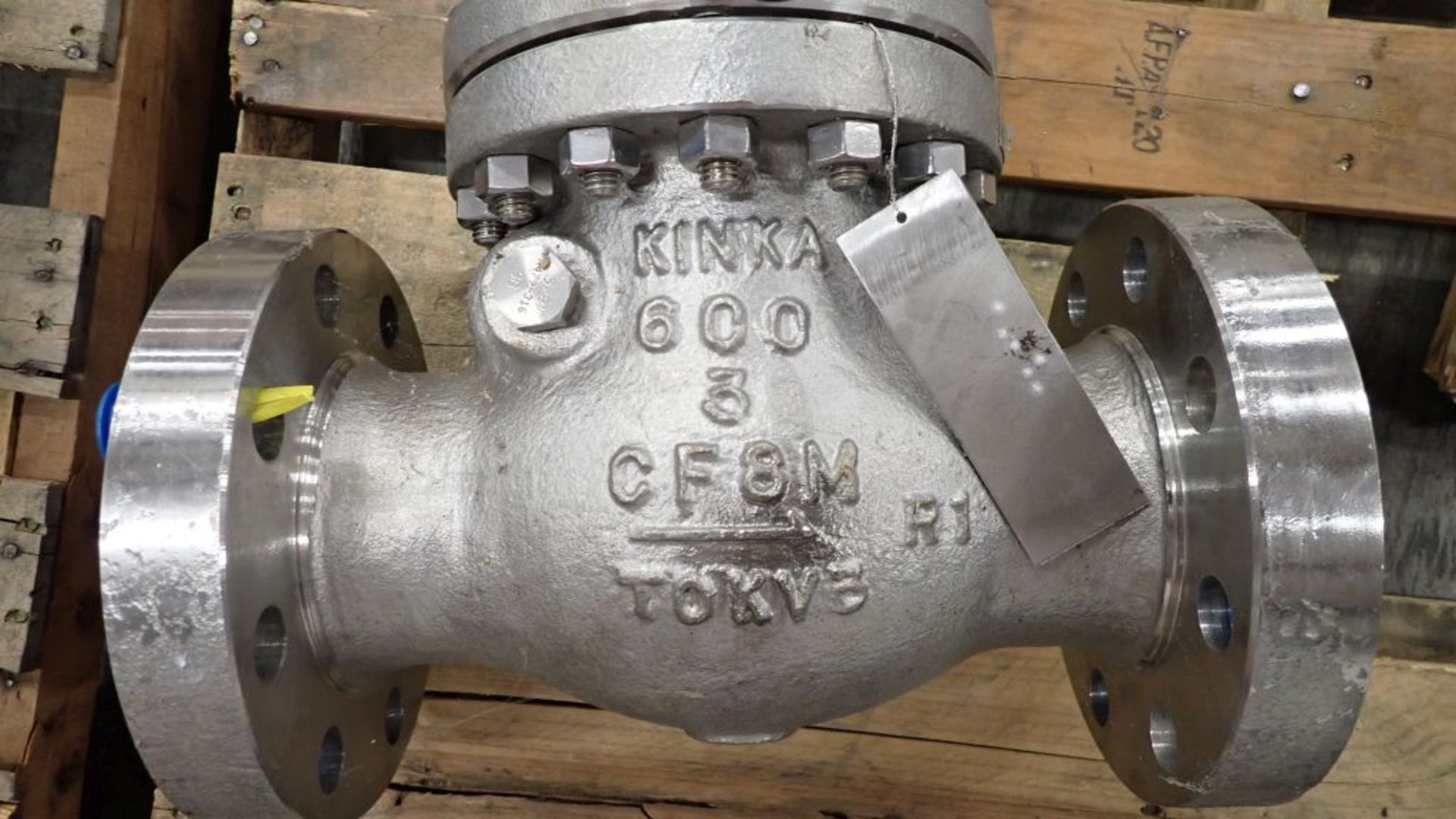 Lot of (2) Kinka 3" Valves | Class-600; CF8M Body; Tag: 245984 - Image 4 of 12