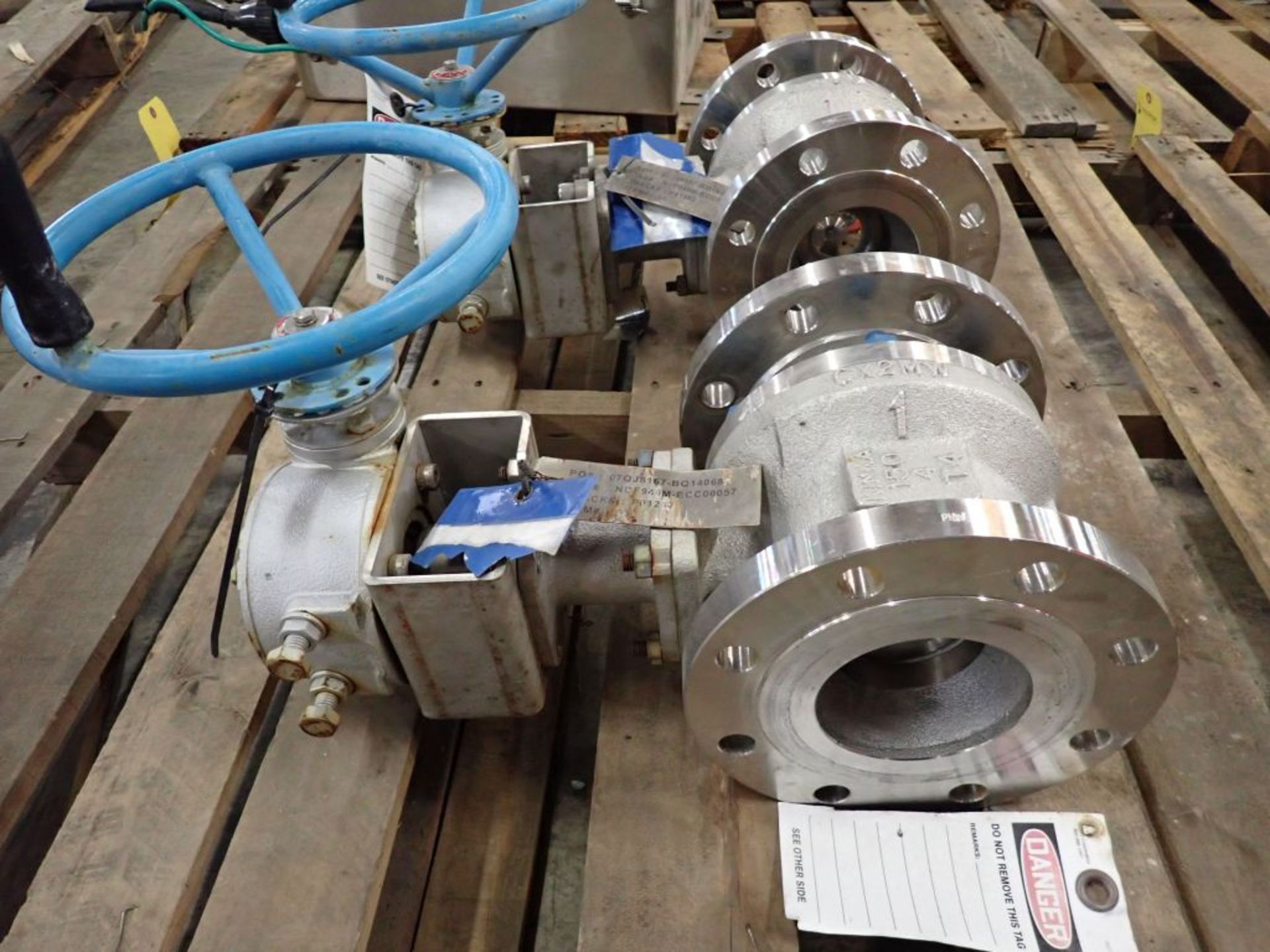 Lot of (2) Kinka 4" Hastelloy Valves w/Actuators | Class-150, CX2MW Body; Sambo Actuator Model No. - Image 3 of 5