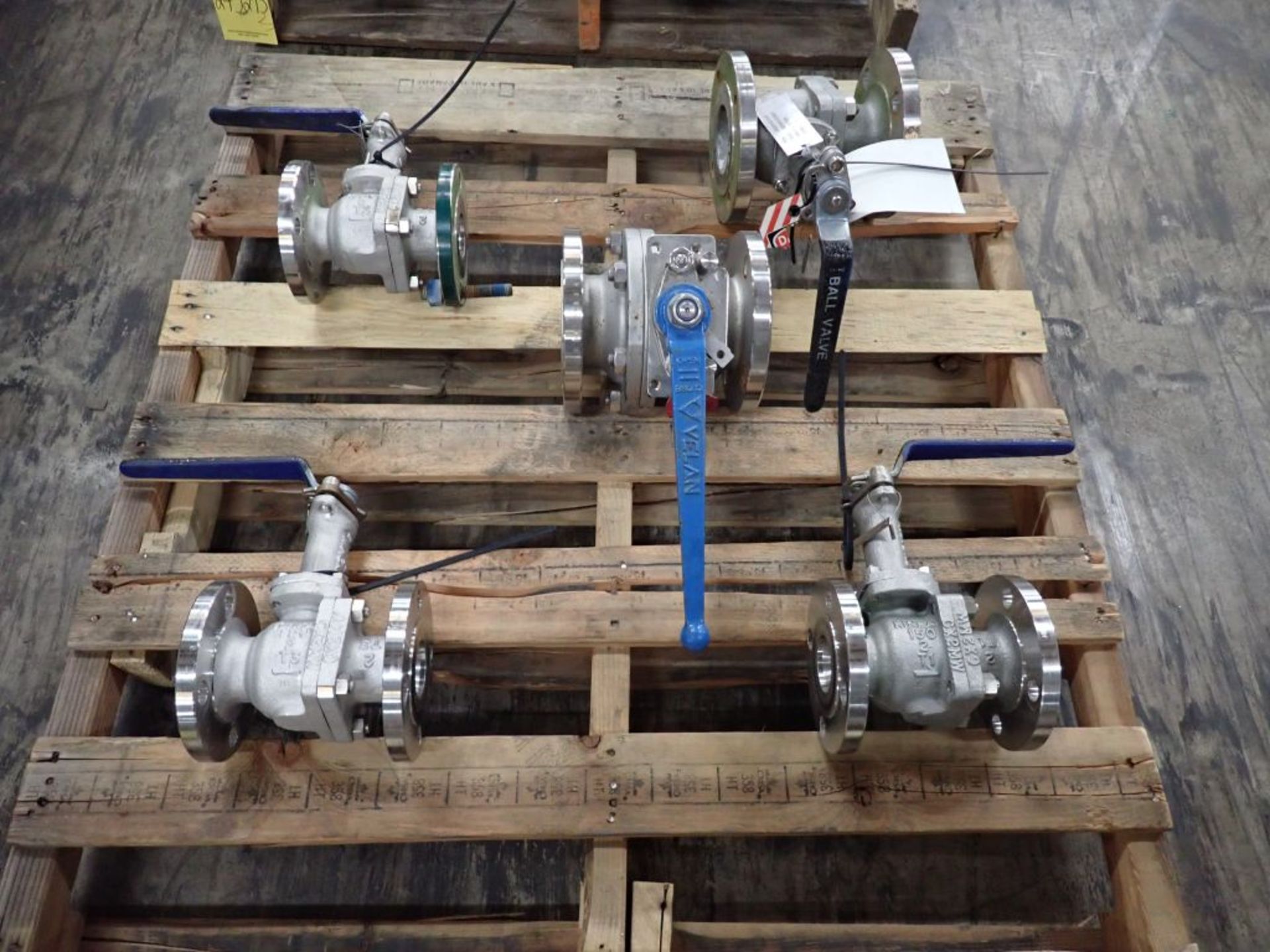 Lot of (5) Assorted Hastelloy Valves | (3) Kinka 2" Valves Class-150, CX2MW Body; (1) Kinka 3"