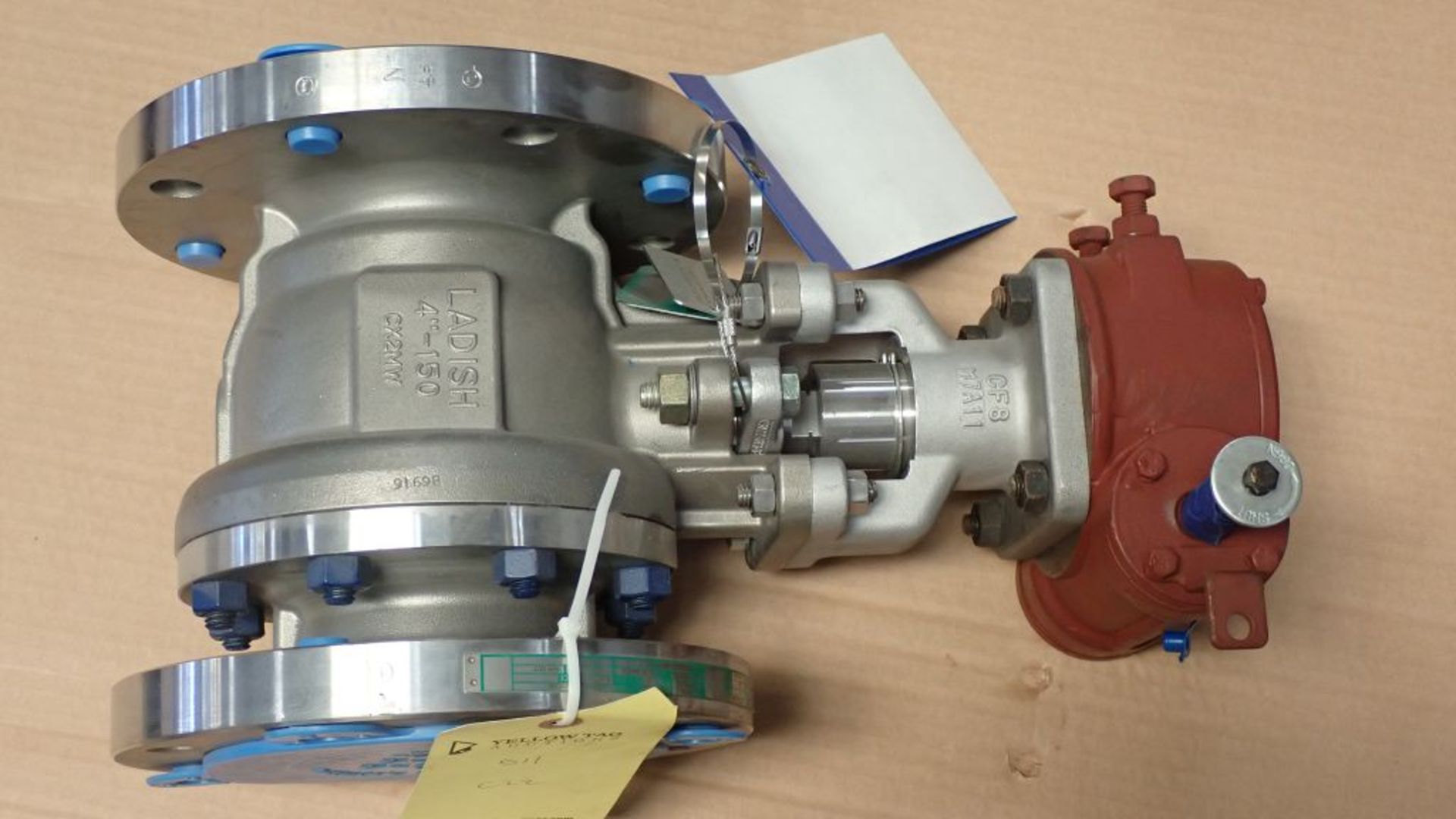 Lot of (2) Ladish 4" Hastelloy Valves w/Cait Actuator | Valve Class-150, CX2MW Body; Actuator - Image 9 of 12