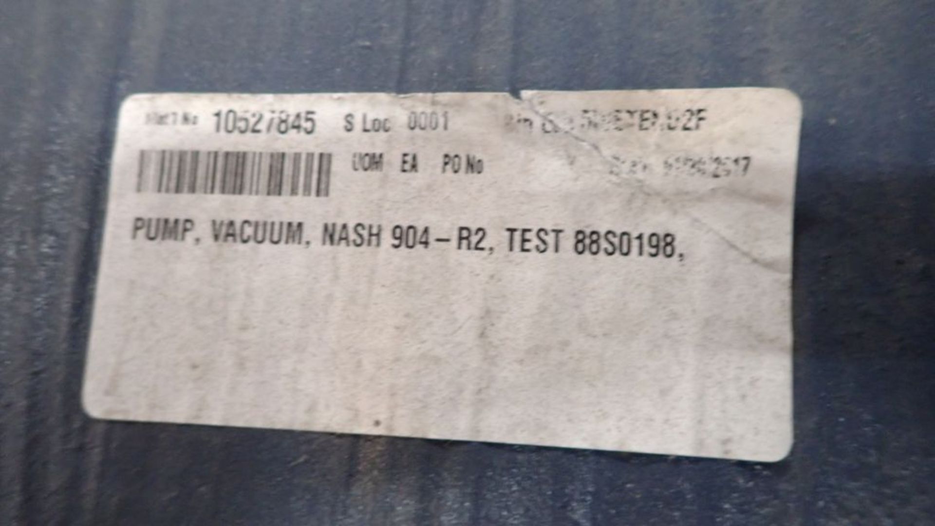 Nash 904 Vacuum Pump | Job No. 12970; 904R2 Pump Size; Tag: 245270 - Image 5 of 7