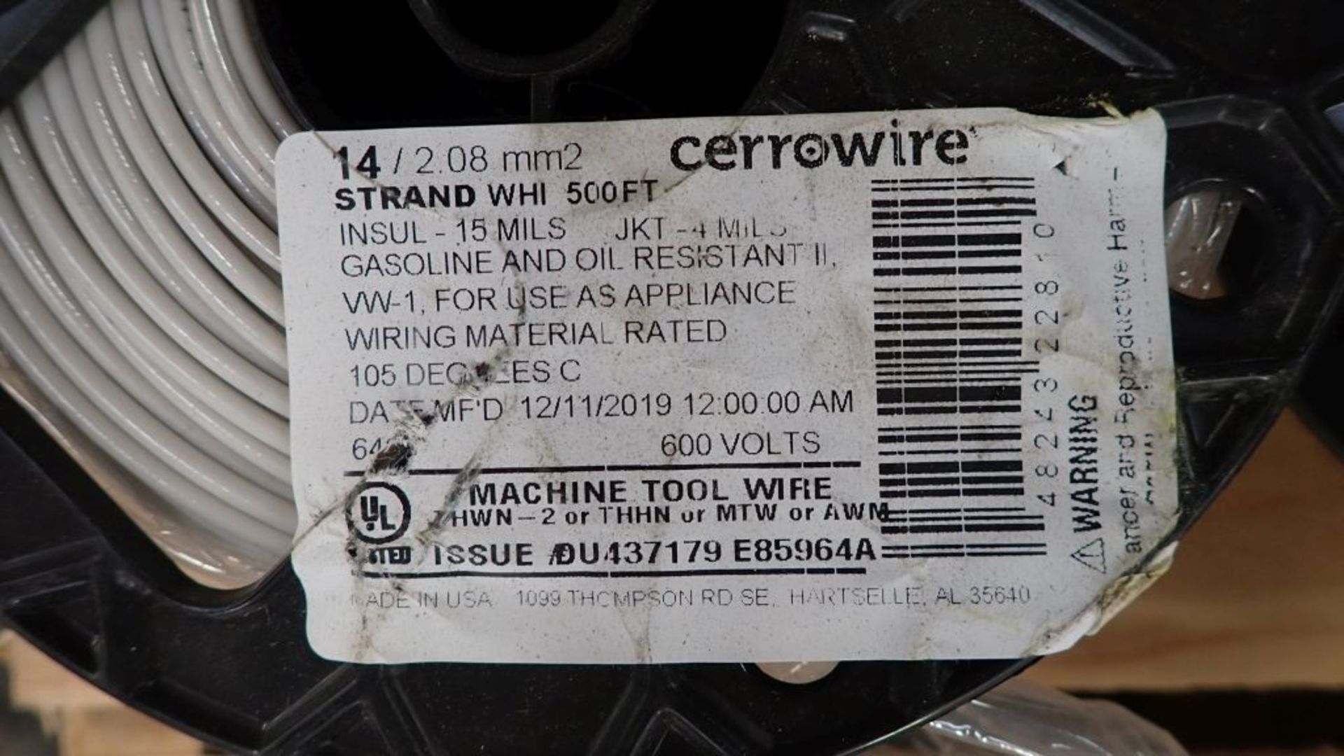 Lot of Assorted Cable Wires | Includes: Cerrowire 500' Part No. E85964A; Encore 500' Part No. - Image 6 of 14