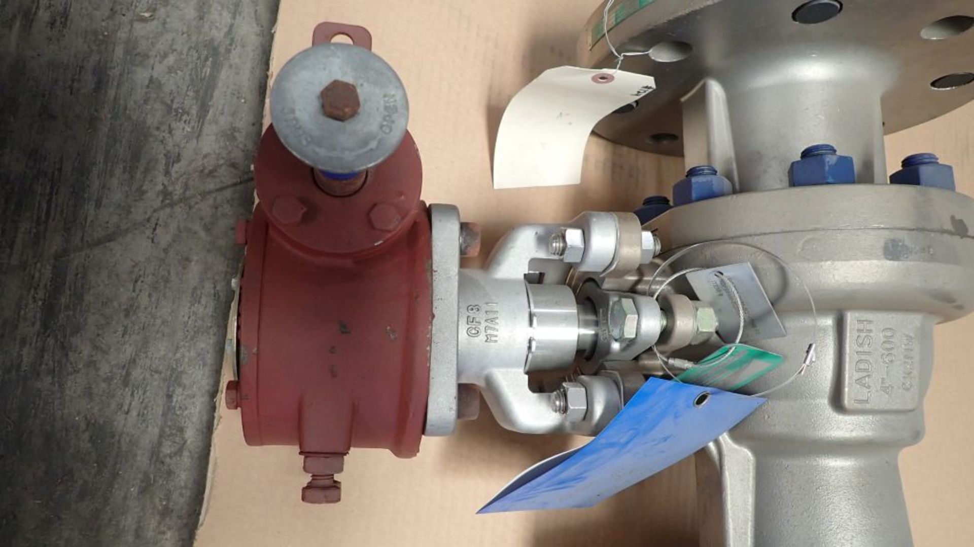 Ladish Hastelloy Valve w/Actuator | Valve Class-600, CX2MW Body; Actuator Model No. WG8-39-F12- - Image 4 of 7