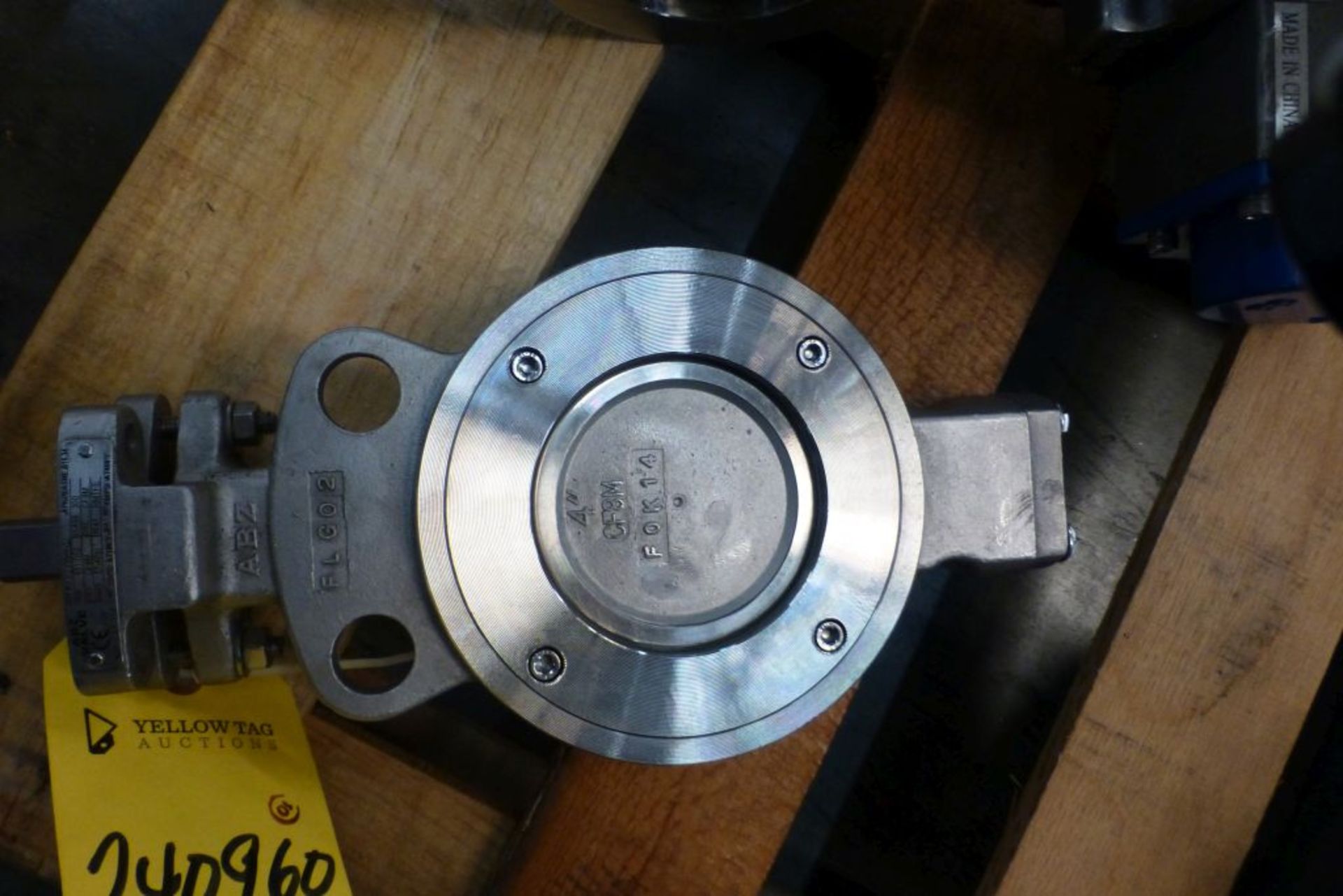 Lot of (2) Assorted Stainless Valves | (1) ABZ Serial No. F23150002, 100 PSI, CF8M Body, Size: - Image 5 of 7