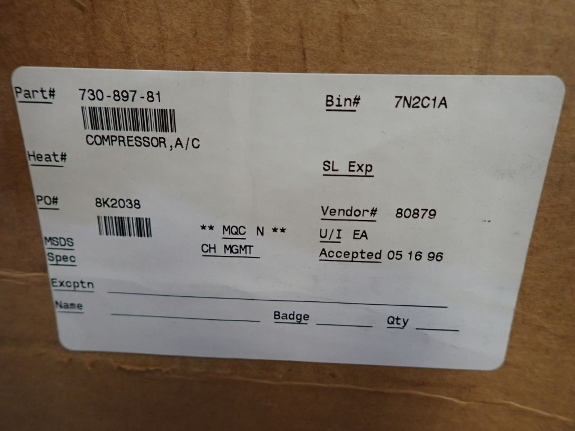 Trane A/C Compressor - Image 2 of 3