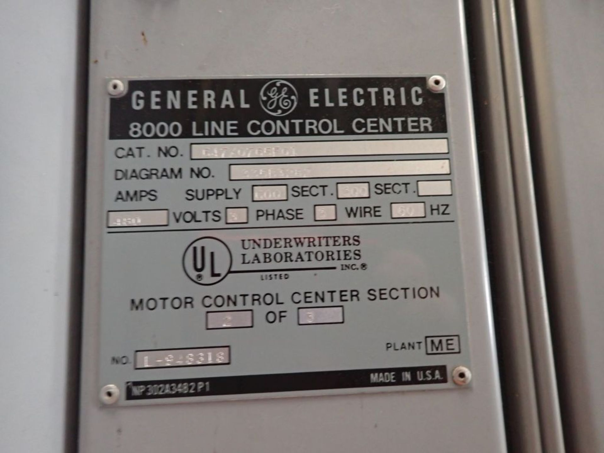 GE 8000 Line Control Center - Image 4 of 34