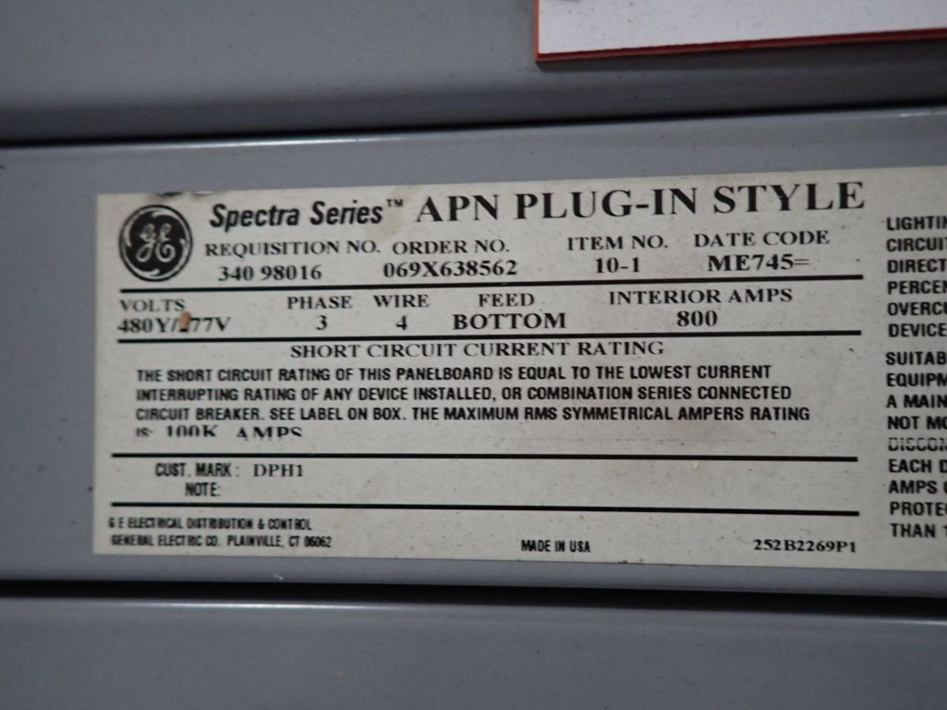 GE Spectra Series Power Panelboards - Image 5 of 8