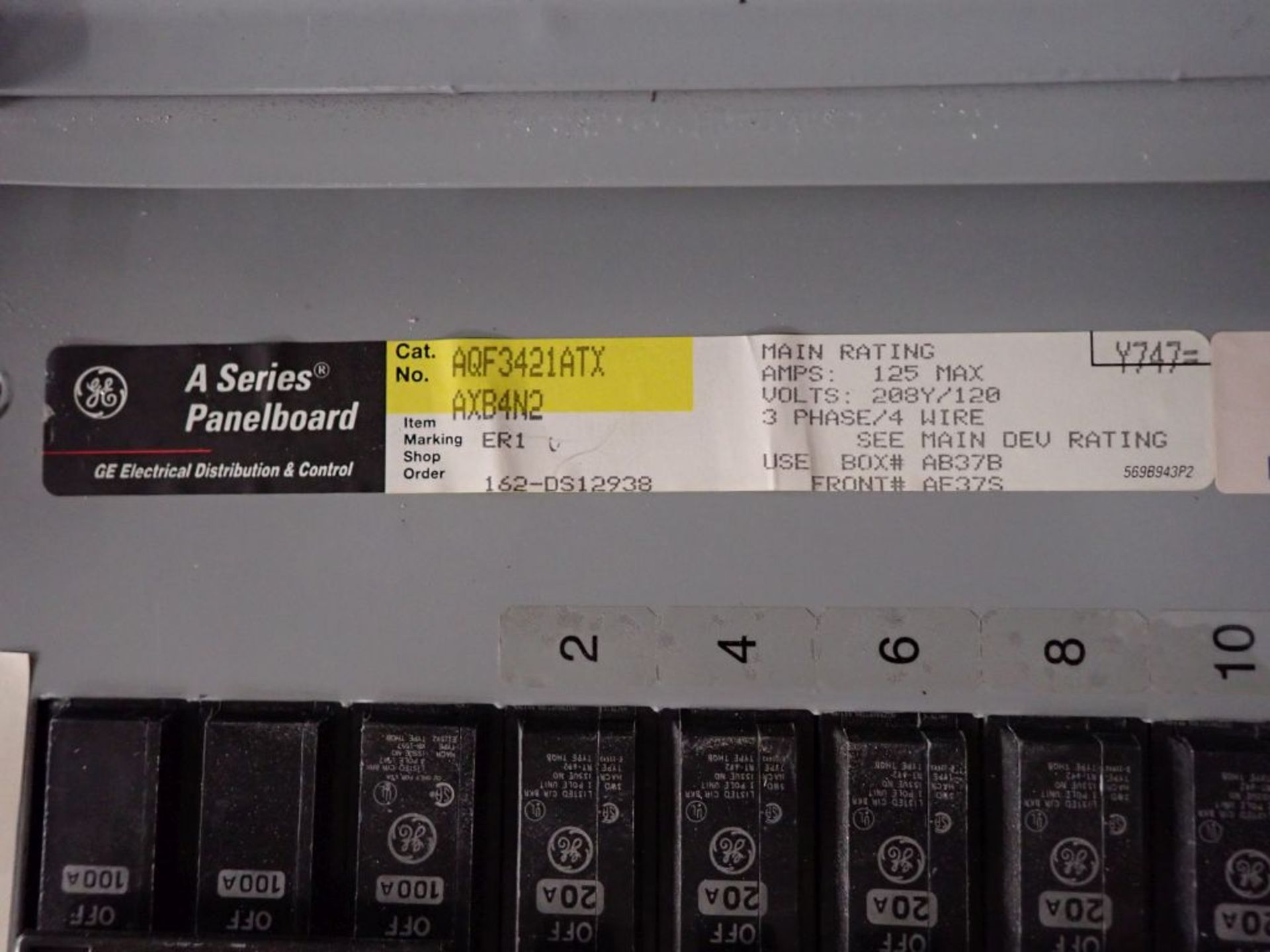 GE A-Series Panelboard - Image 5 of 7