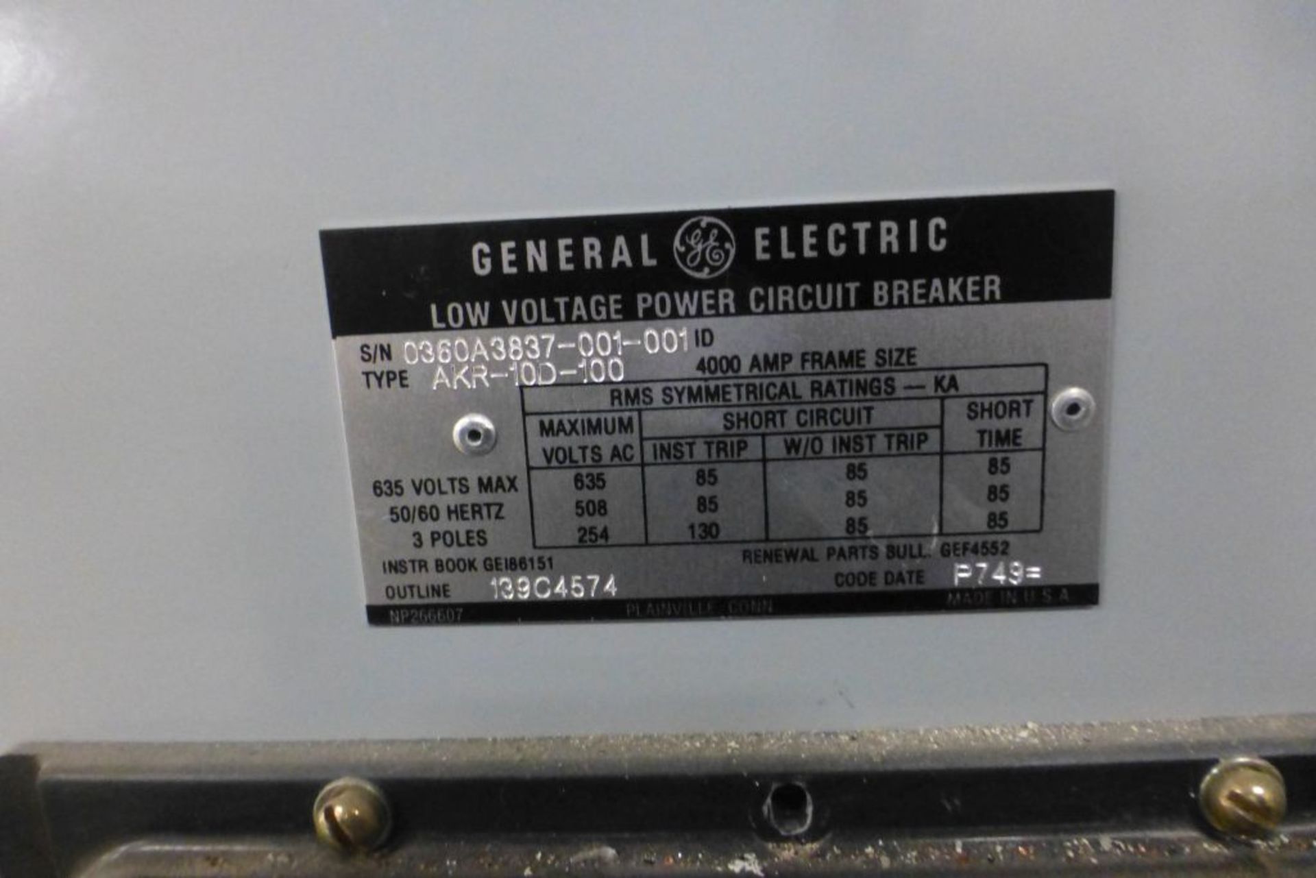 GE AKD-8 Switchgear - Image 52 of 54