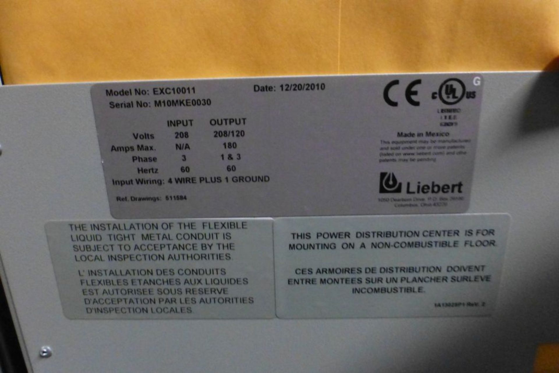 Liebert Power Distribution Center - Image 23 of 27