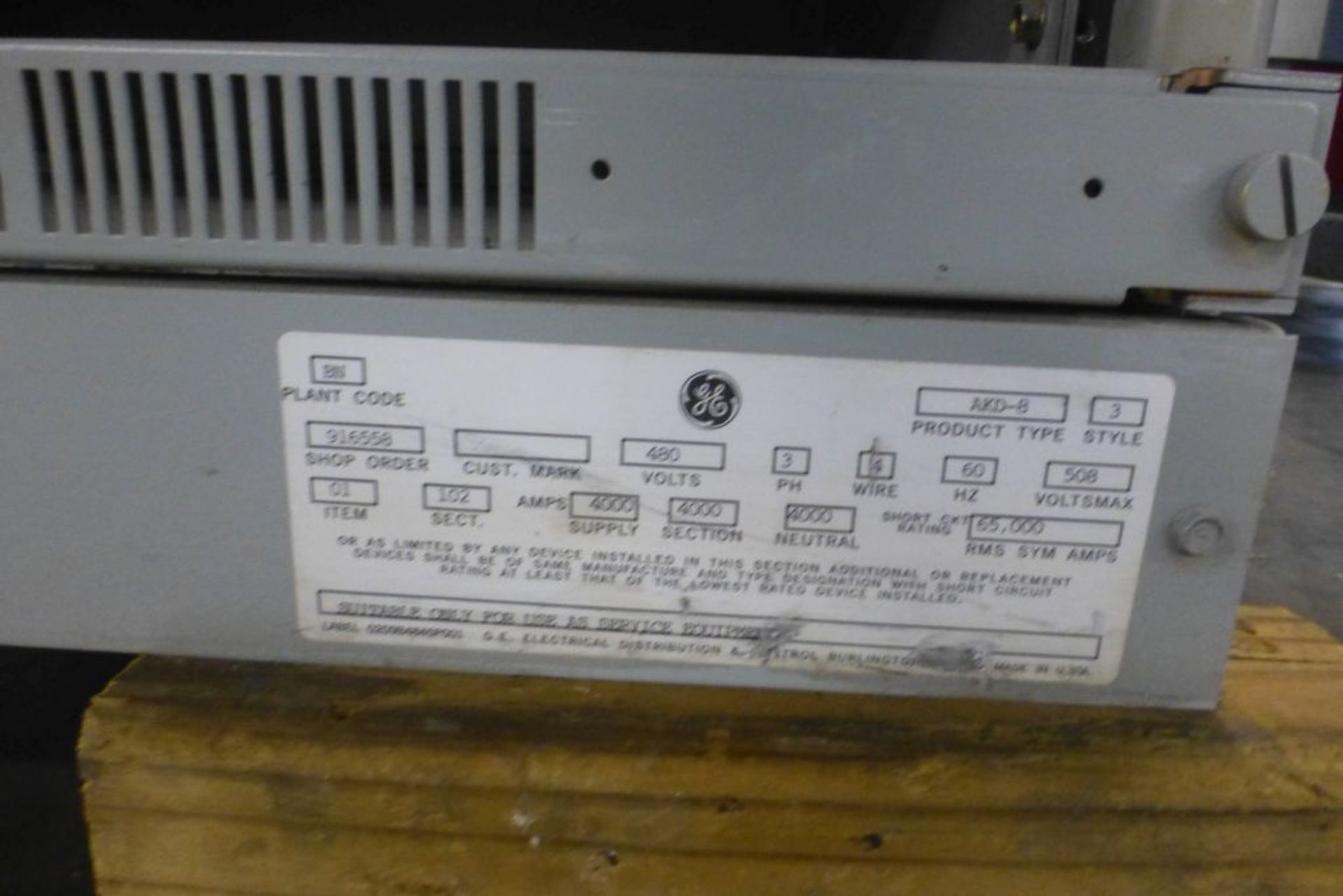 GE AKD-8 Switchgear - Image 15 of 54