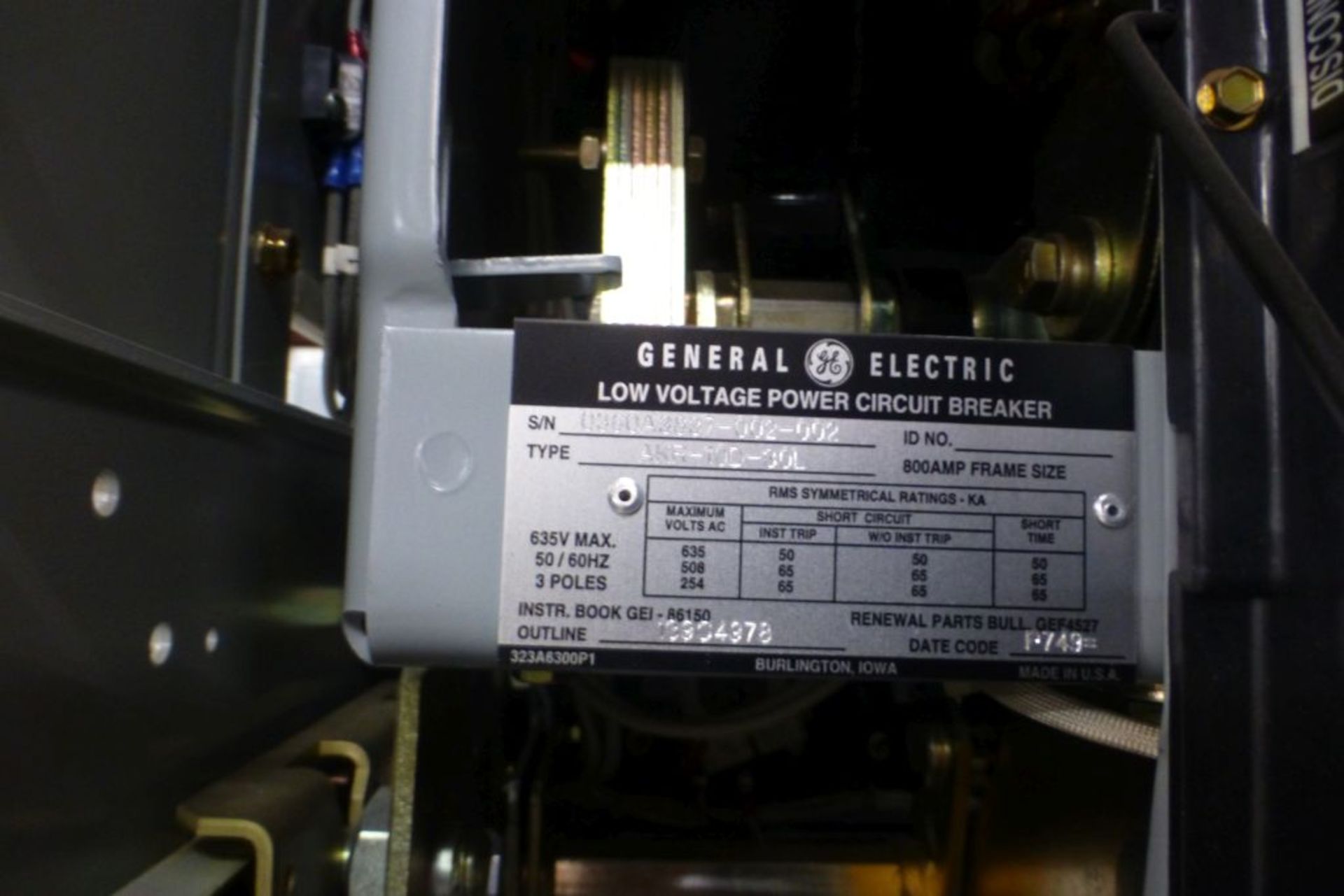 GE AKD-8 Switchgear - Image 10 of 54