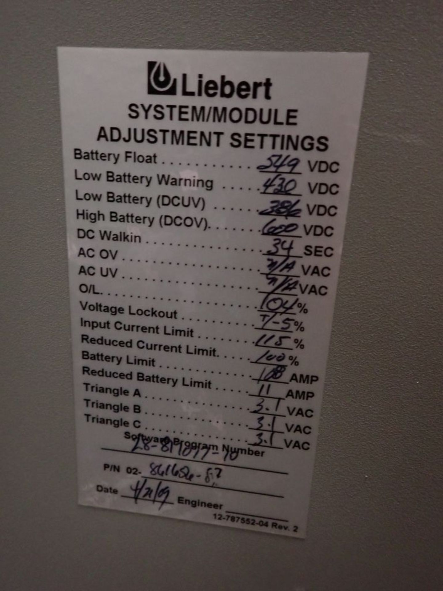 Liebert 610 Uninterruptable Power Module - Image 7 of 17