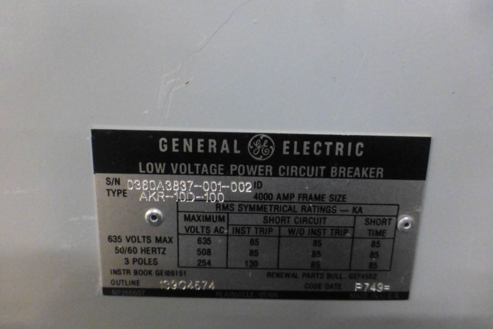 GE AKD-8 Switchgear - Image 34 of 54