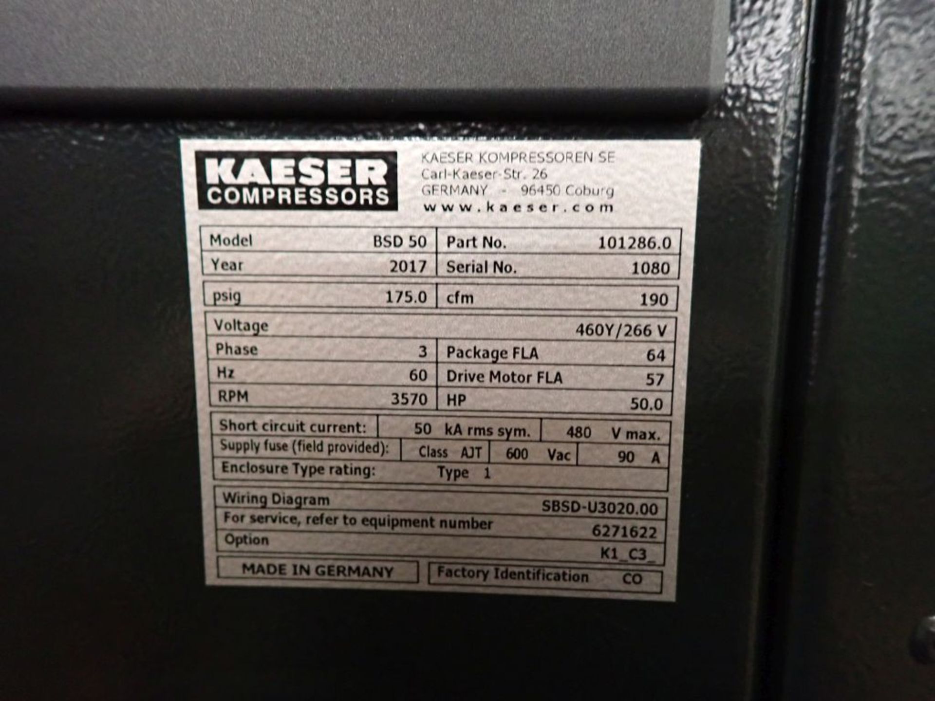 2017 Kaeser Compressor - Never Installed - Image 4 of 15