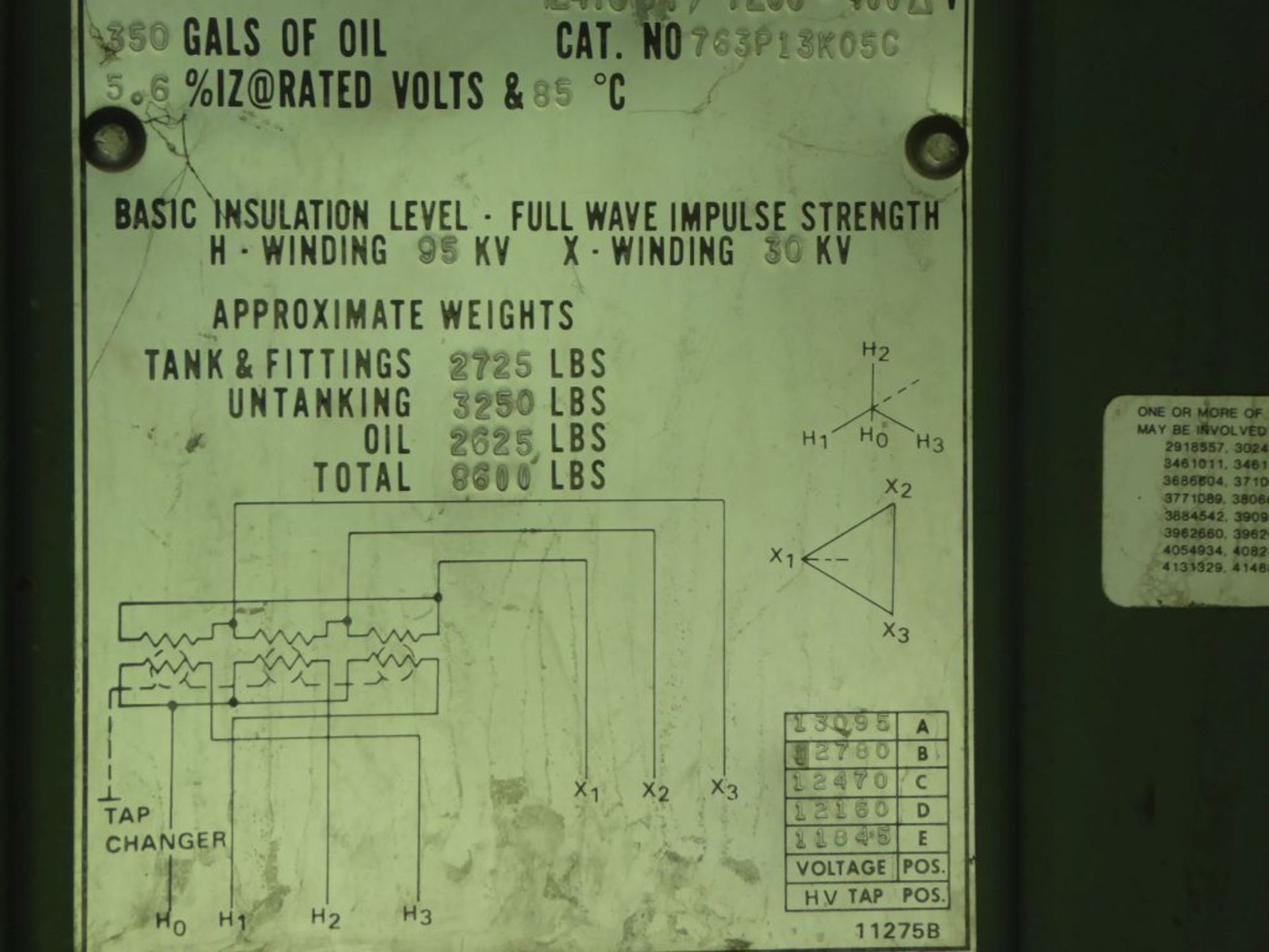 RTE 1000 KVA Padmount Transformer - Image 8 of 10