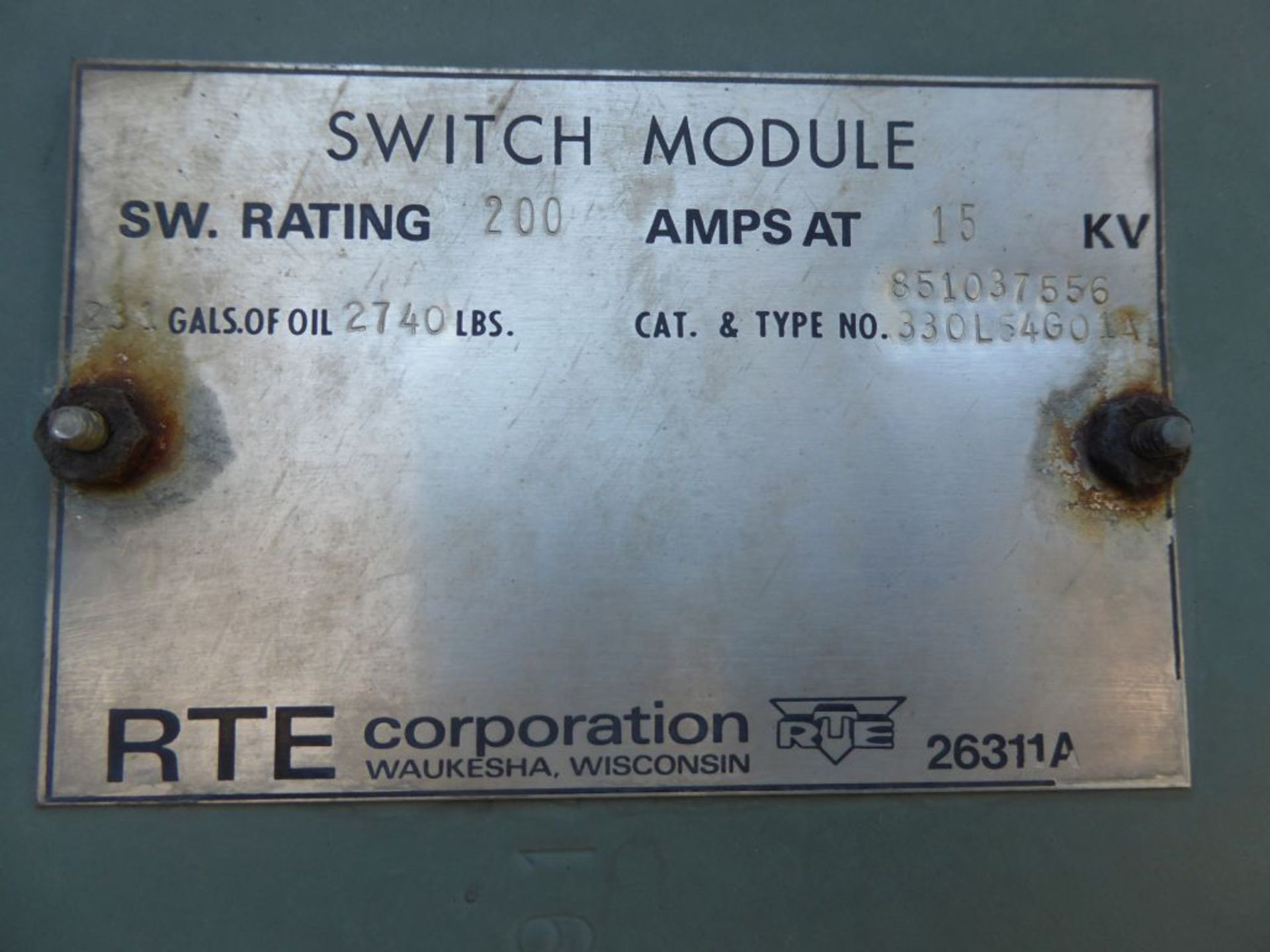 RTE 15 KV Switch - Image 6 of 6