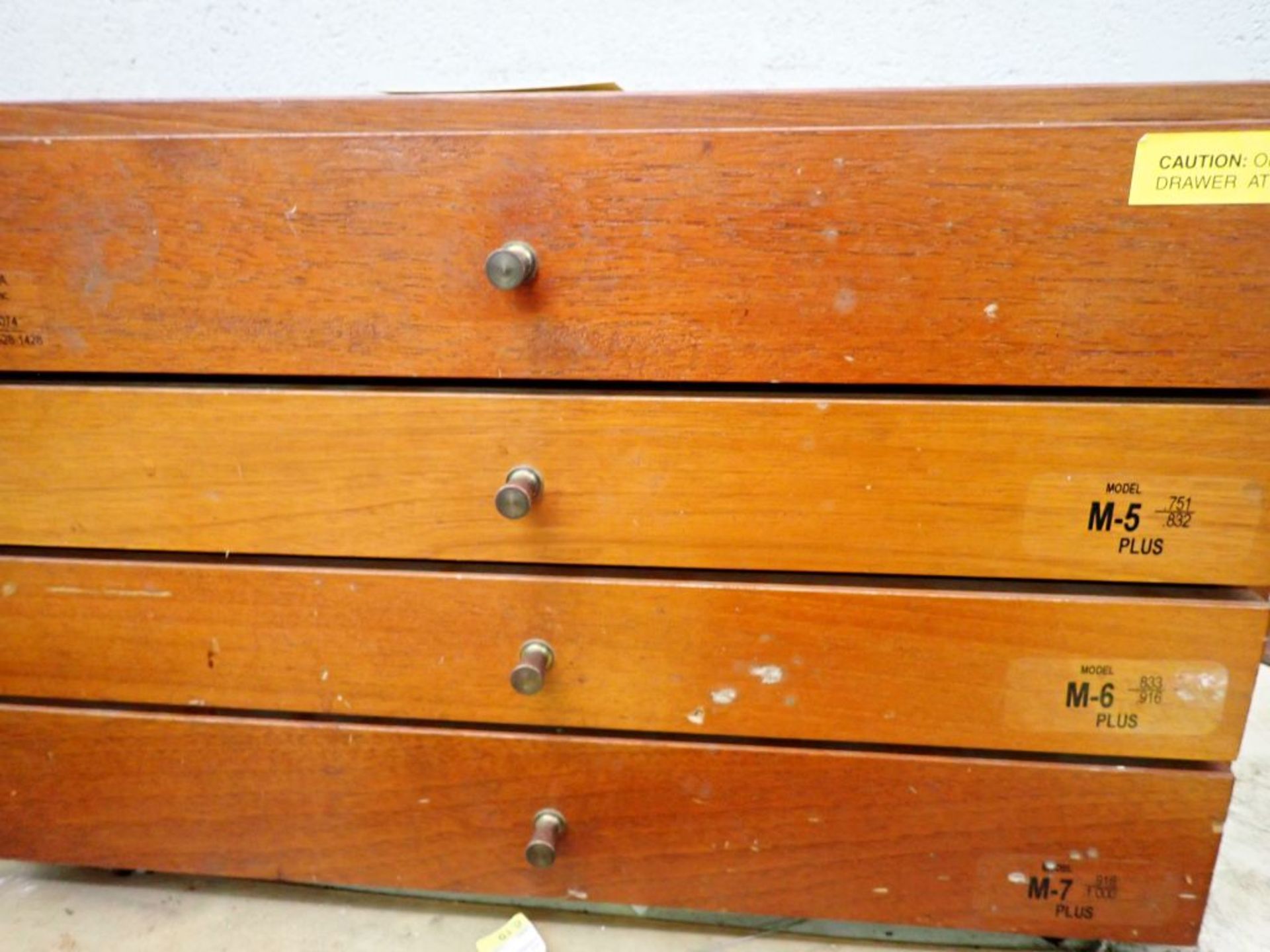 Lot of Gauge Sets in Wood Cabinet - Image 4 of 8