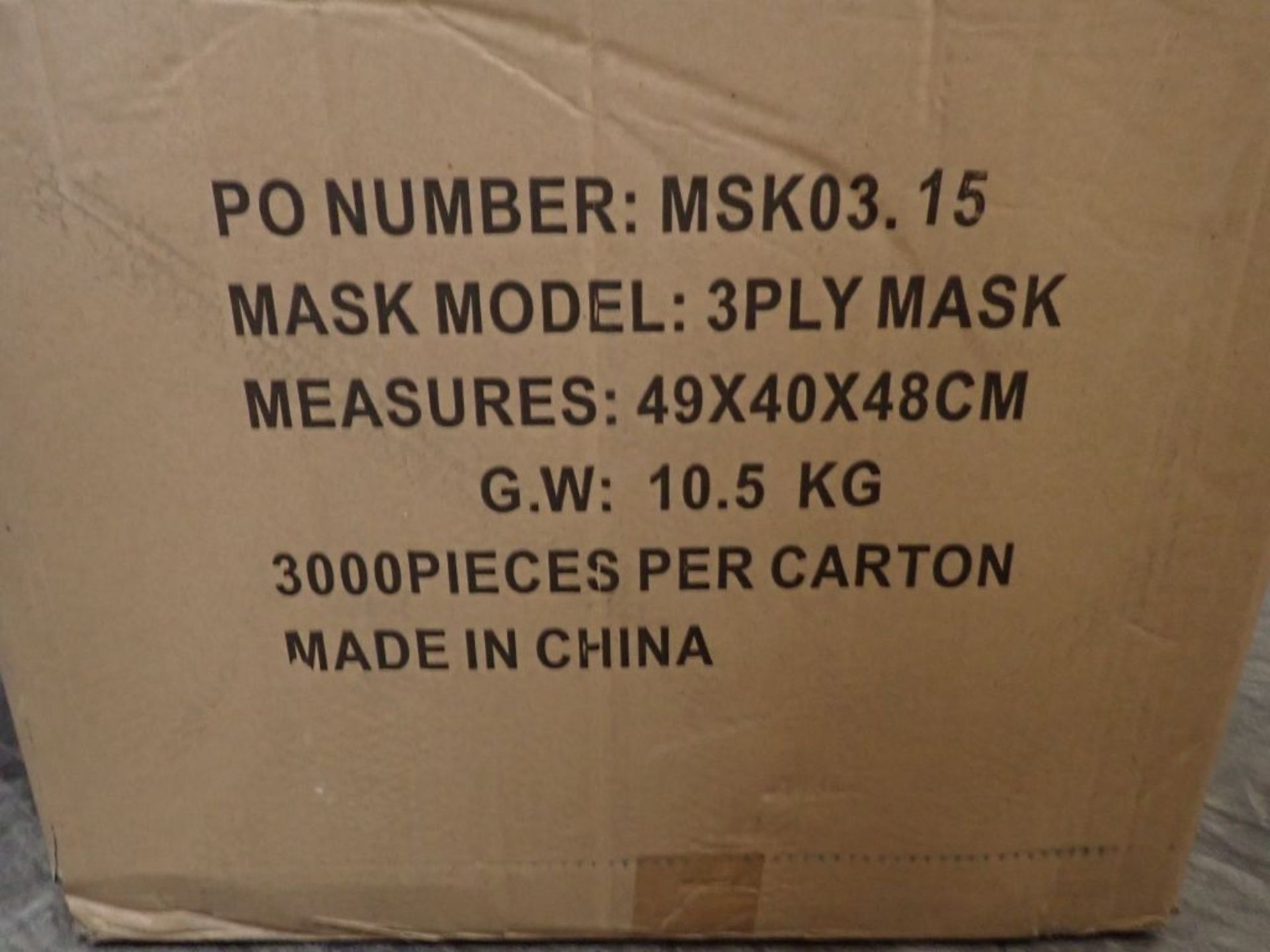 Lot of (72,000) 3-Ply Mask - Image 4 of 5