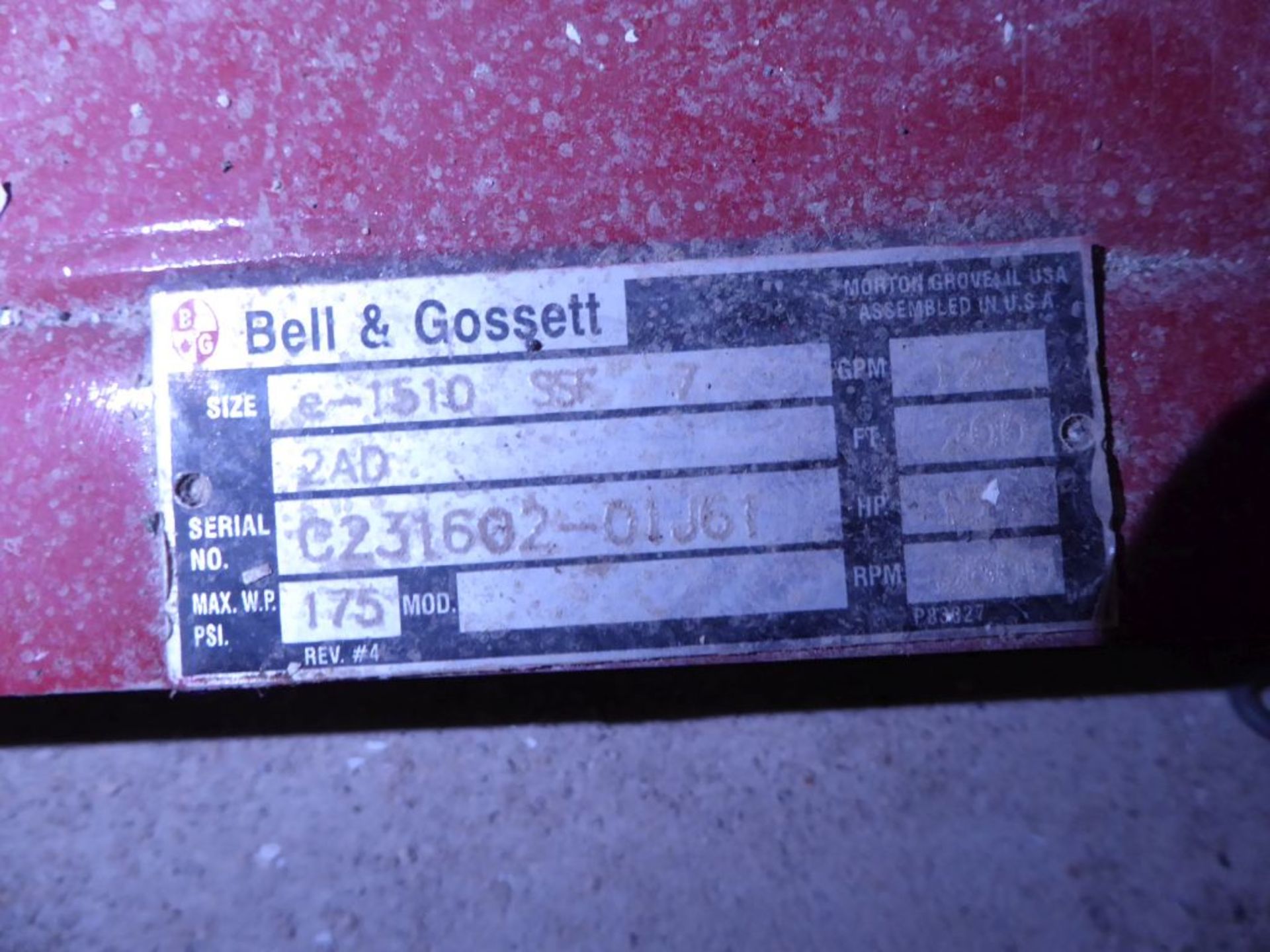 Bell & Gosset Pump w/Motor - Image 3 of 4