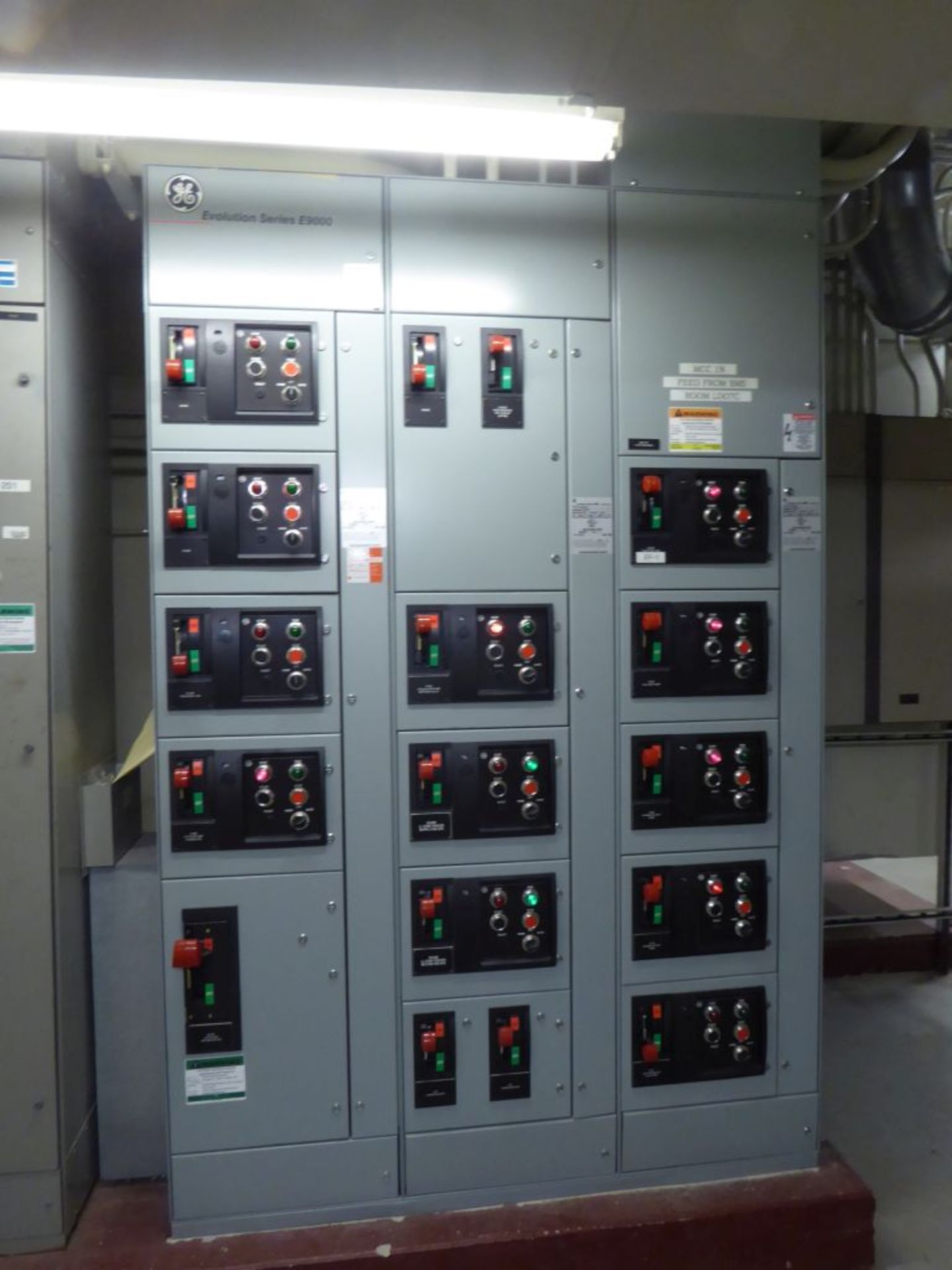 GE Evolution Series 9000 MCC Unit 3-Verticals