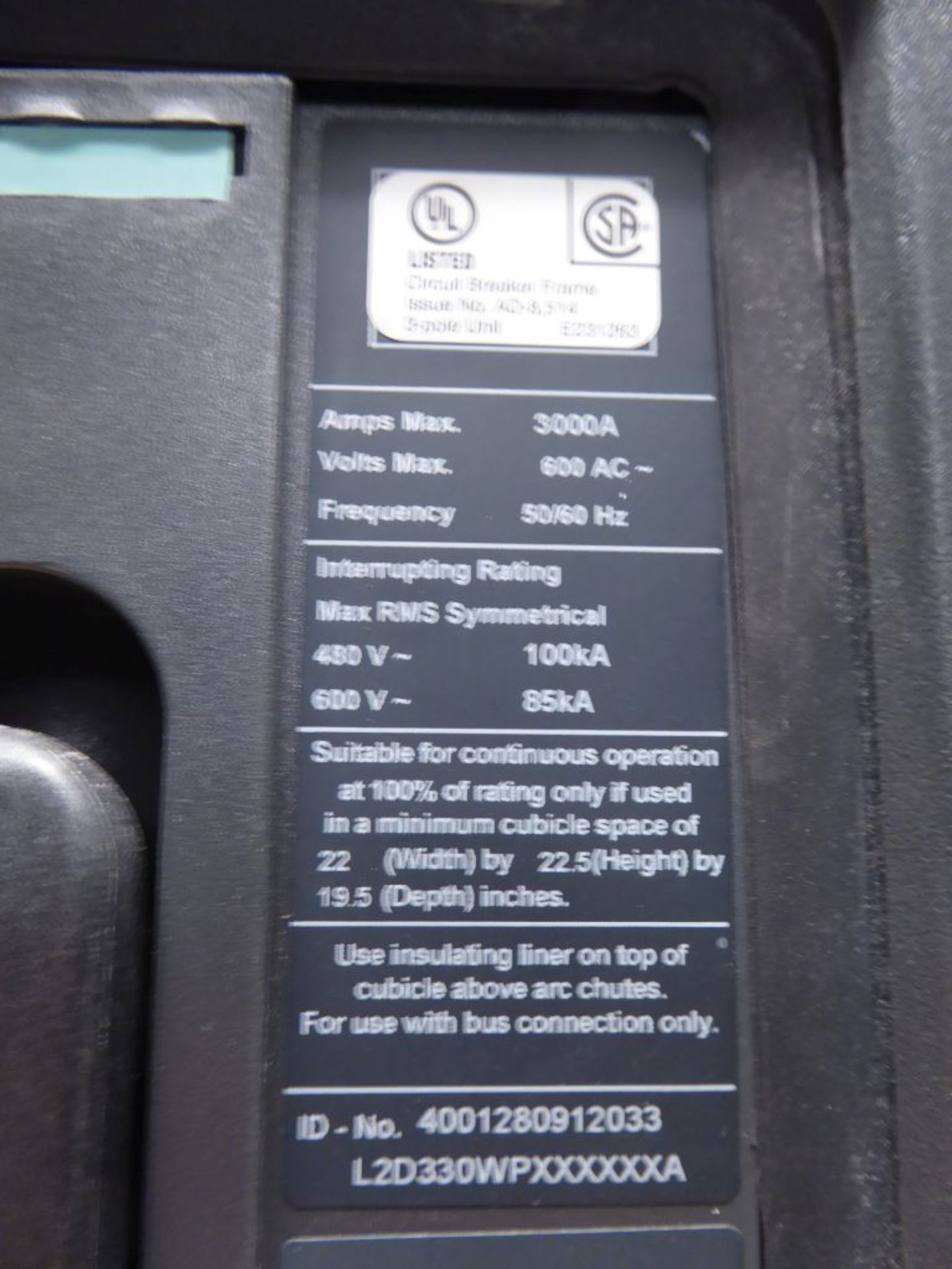 Siemens 3000A Switchgear - Image 4 of 16