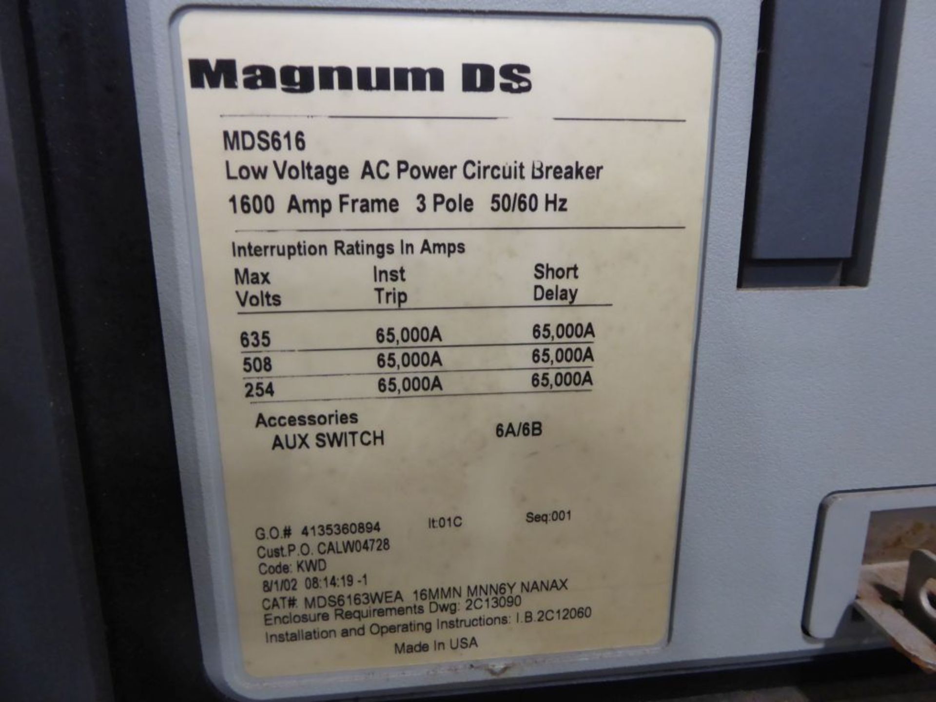 Located in Fridley, MN - Cutler-Hammer Magnum DS Switchgear - Image 11 of 39