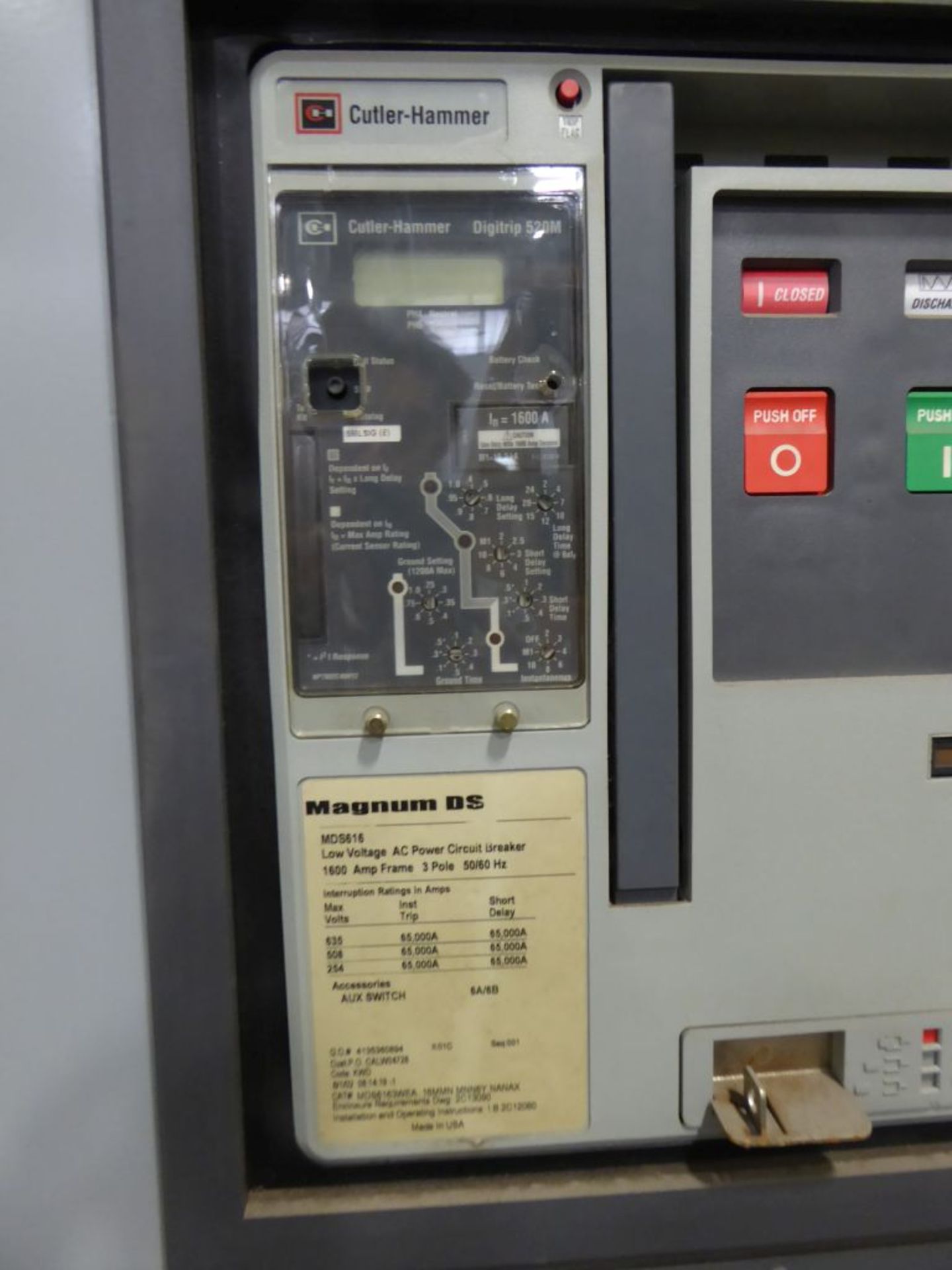 Located in Fridley, MN - Cutler-Hammer Magnum DS Switchgear - Image 10 of 39