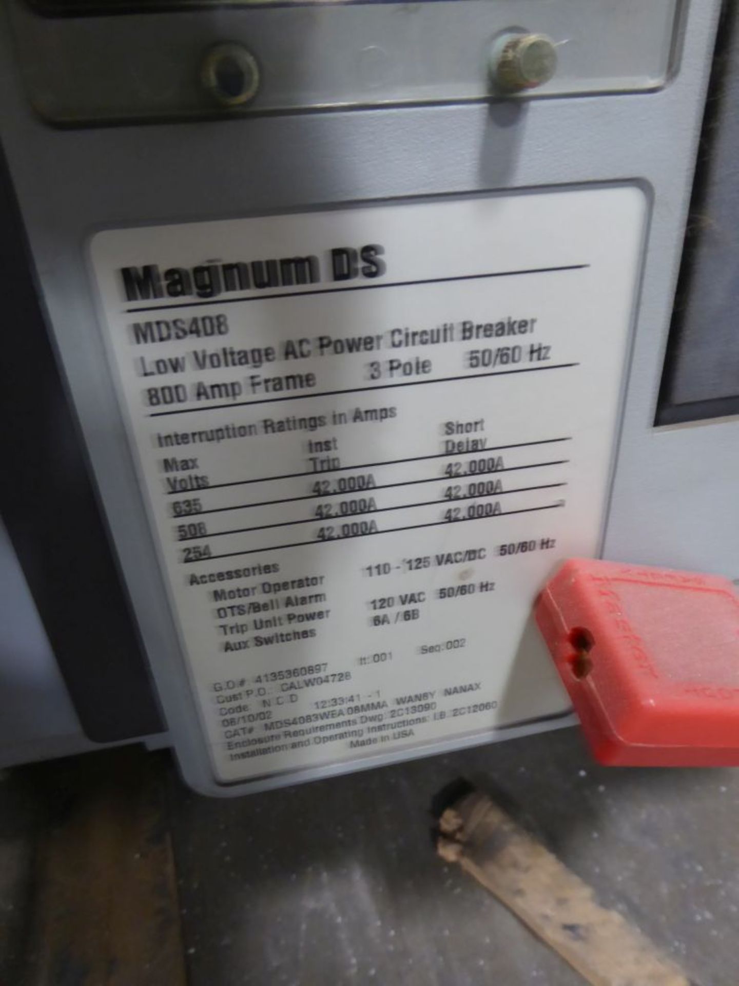 Located in Fridley, MN - Cutler-Hammer Magnum DS Switchgear - Image 27 of 39