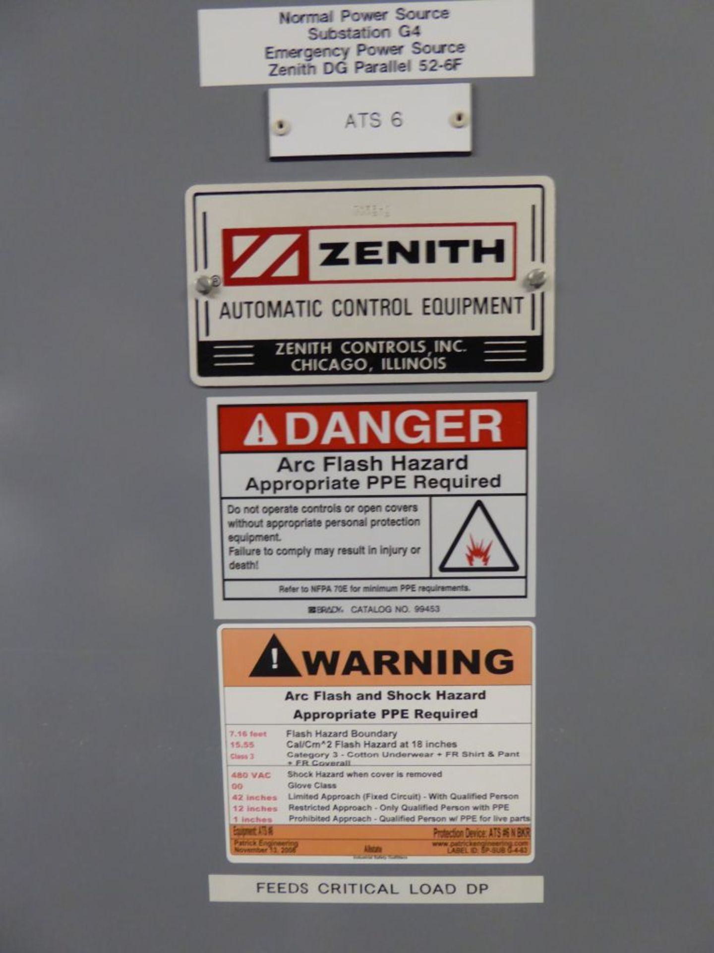 Zenith Automatic Transfer Switch - Image 2 of 9