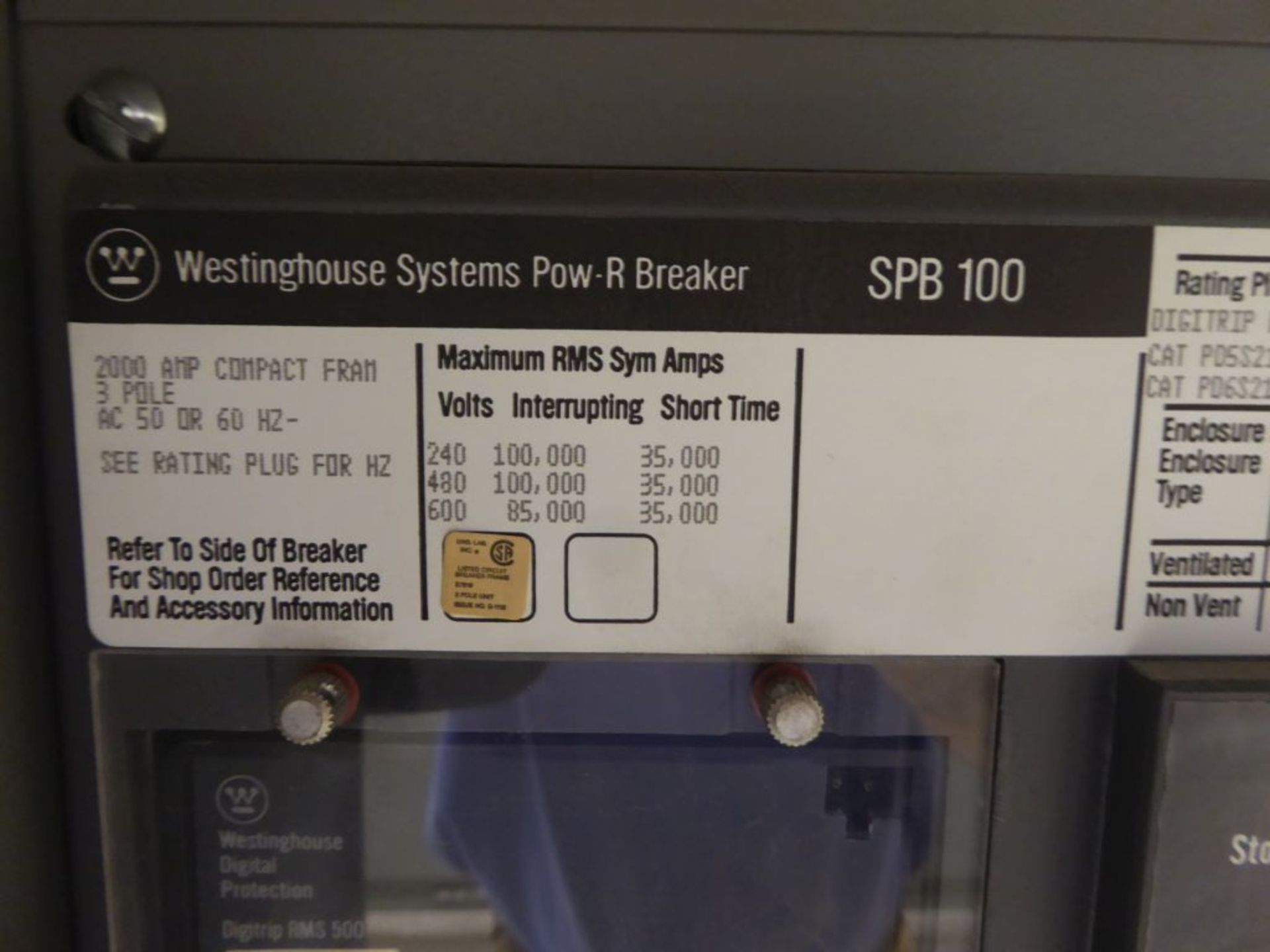 3000A Switchgear - 5 Verticals - Image 11 of 17