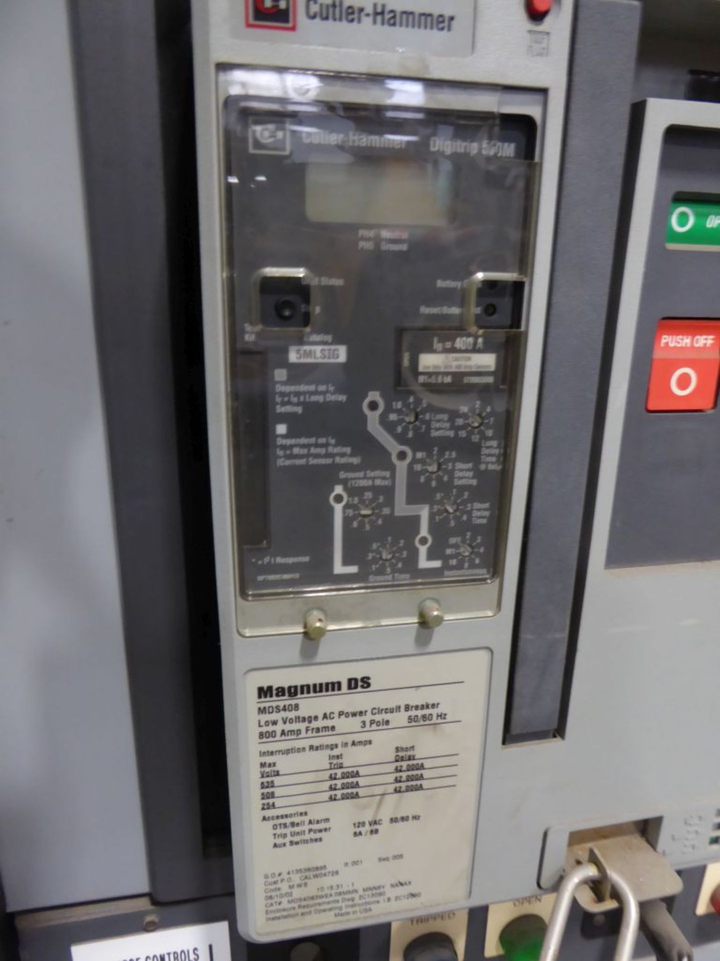 Located in Fridley, MN - Cutler-Hammer Magnum DS Switchgear - Image 23 of 39