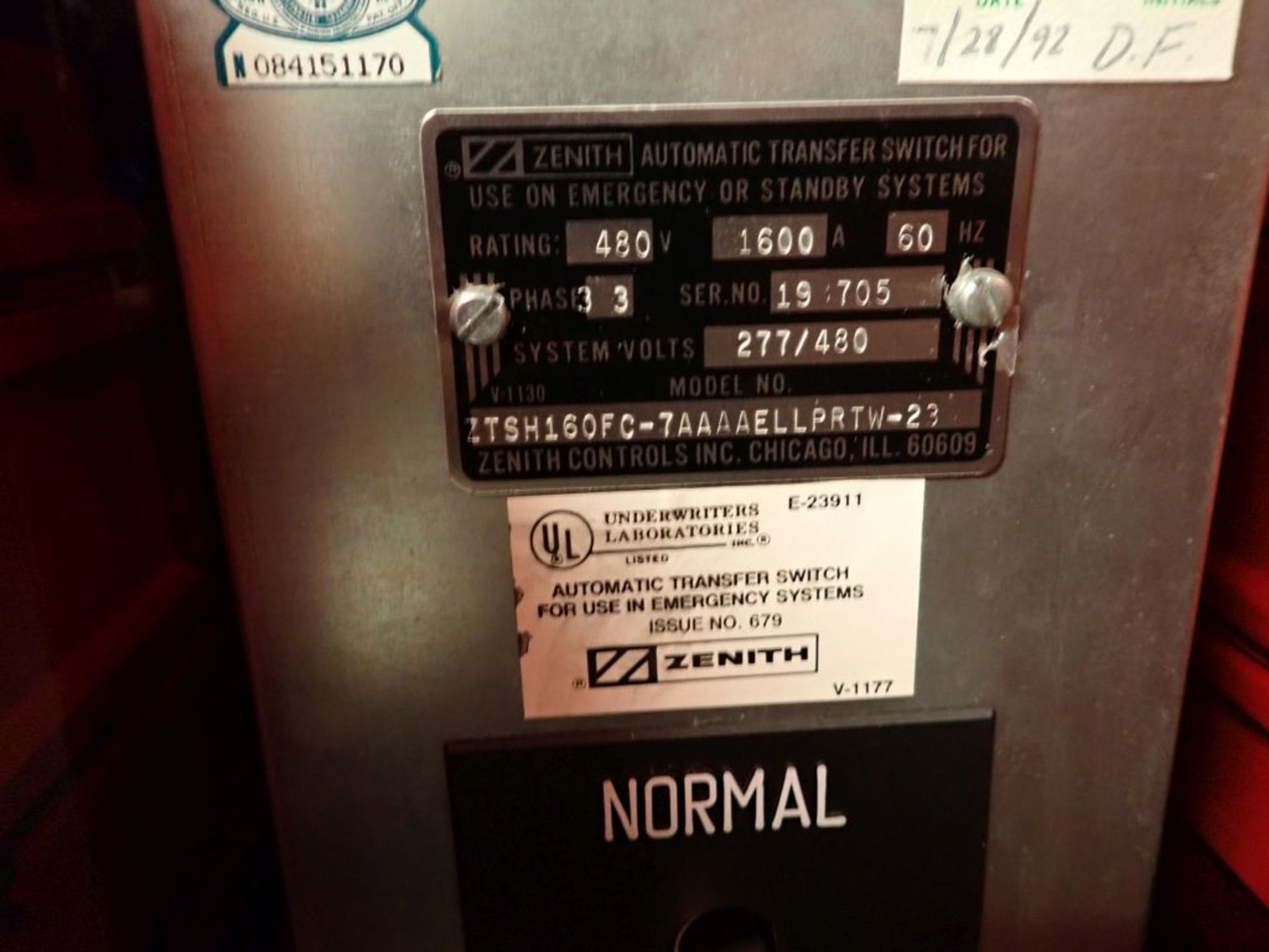 Zenith Automatic Transfer Switch - Image 9 of 9