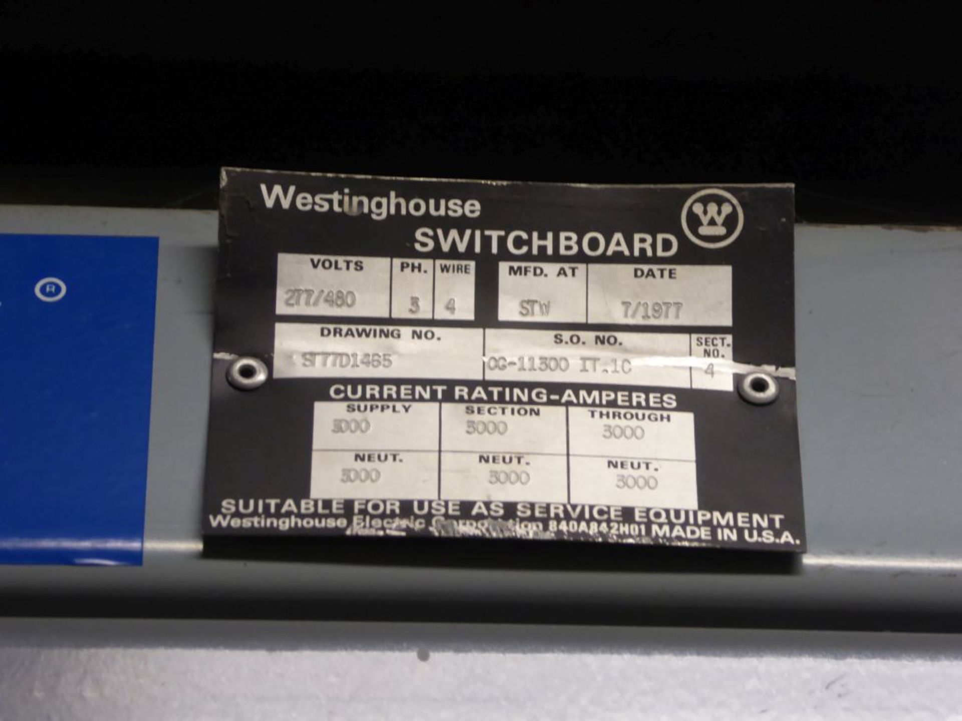 Westinghouse 3000A Switchgear - Image 4 of 21