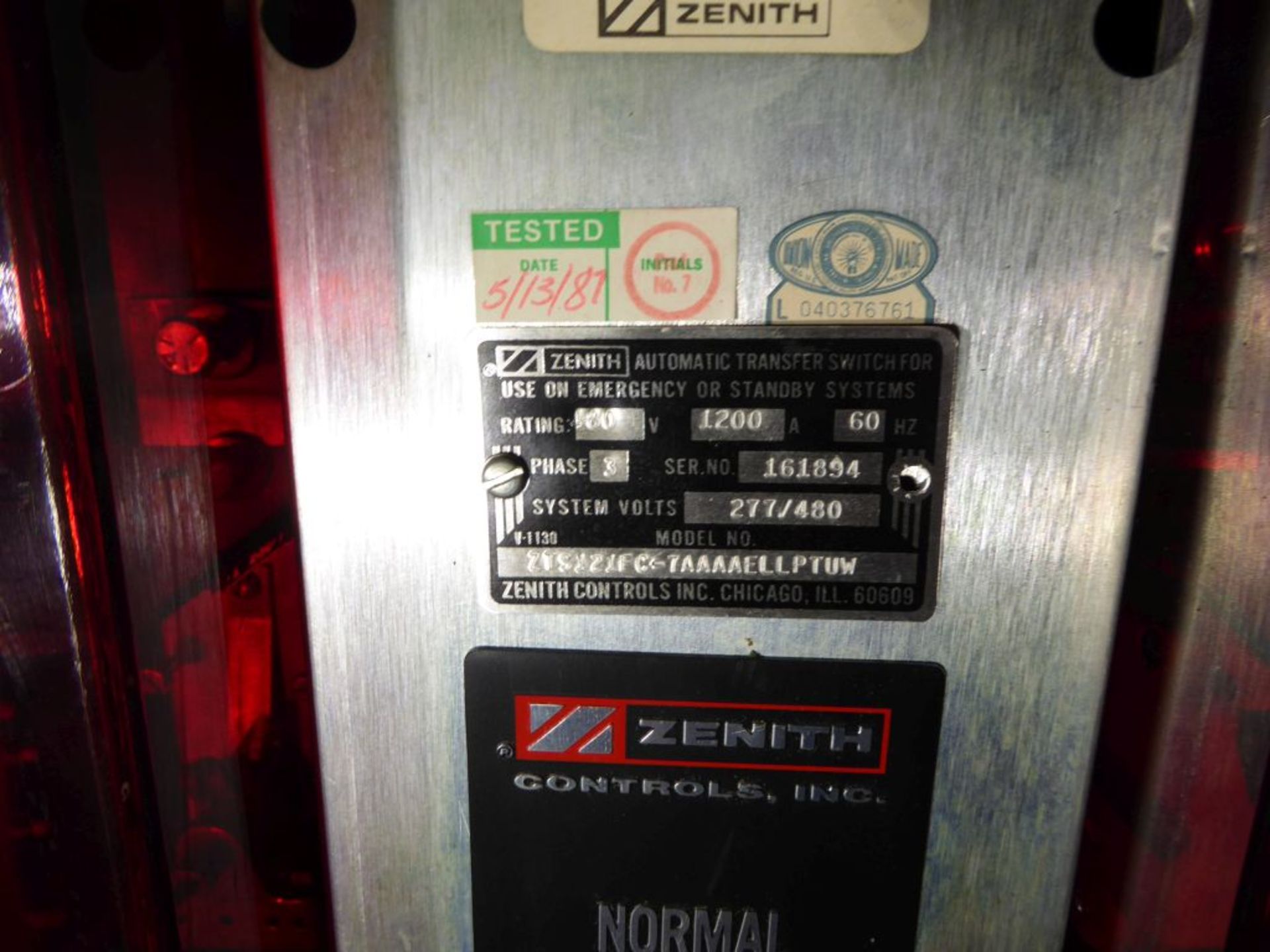 Zenith Automatic Transfer Switch - Image 4 of 4