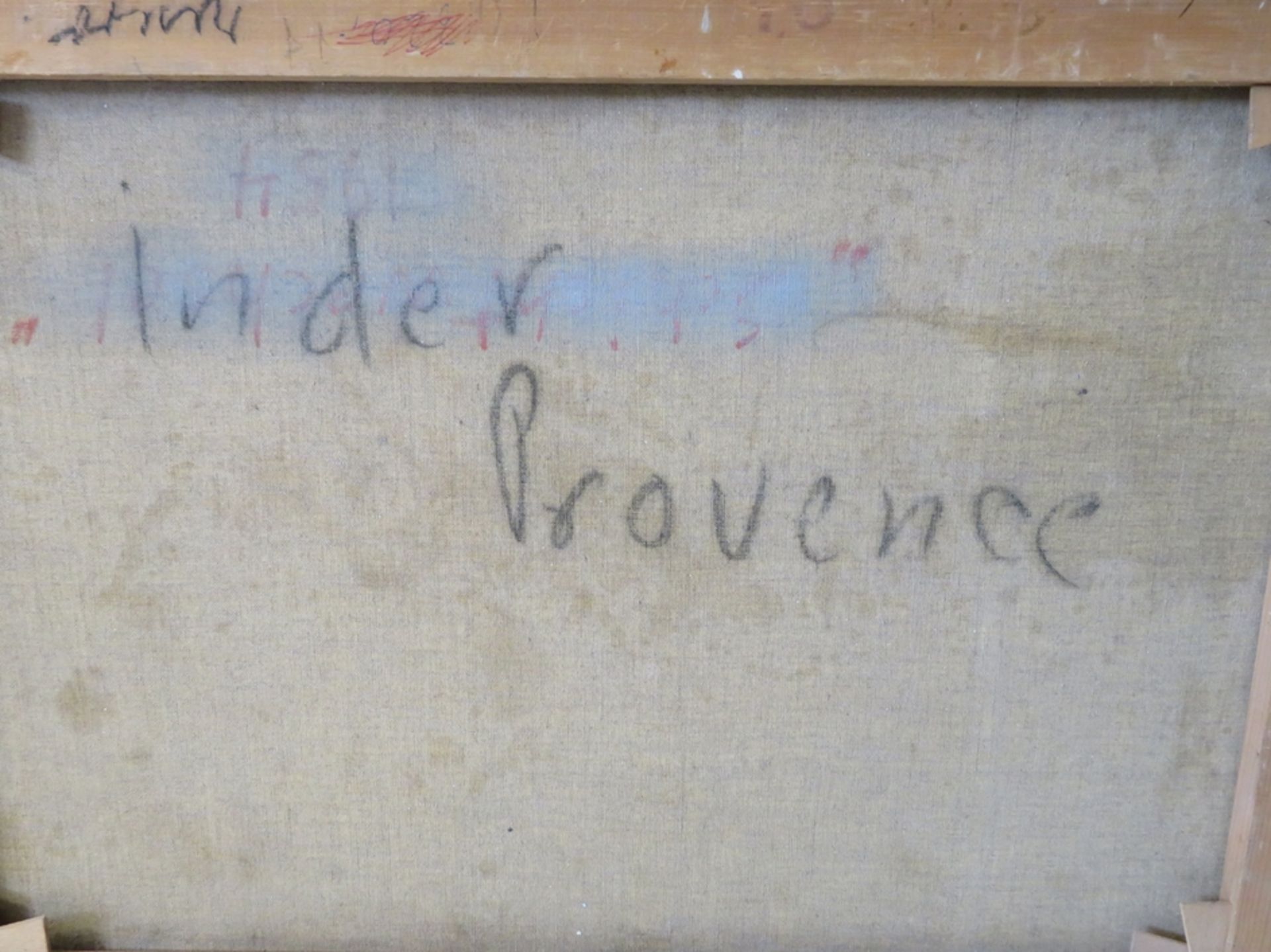 Bruycker, A.E. de, "Gehöft in der Provence", re.u.sign., Öl/Leinwand, 50 x 70 cm, R. [54 x 75 cm] - Bild 3 aus 3
