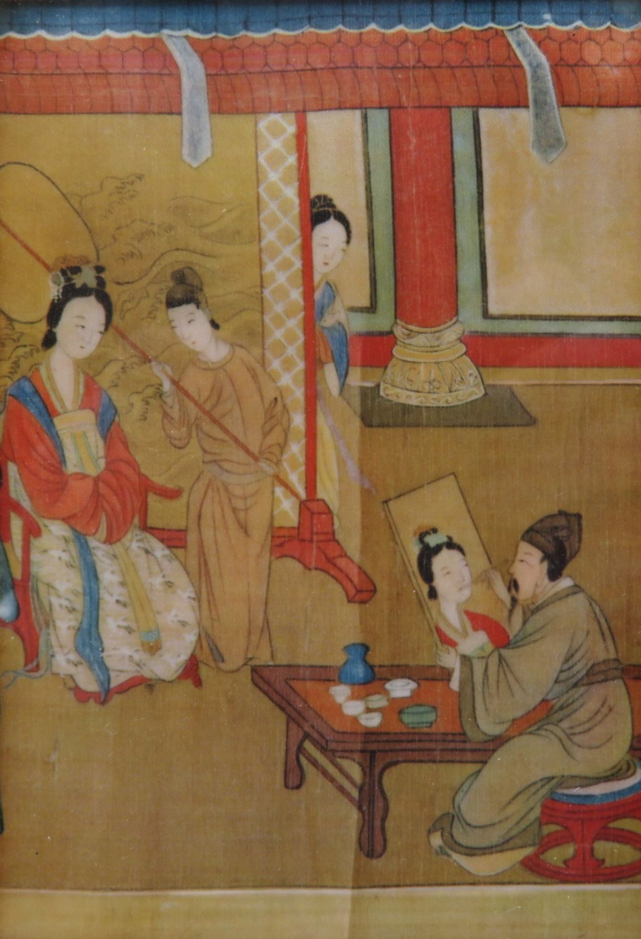 China, um 1900, 2 sehr feine Seidenmalereien, 14,5 x 10 cm, R. [24 x 17,5 cm]