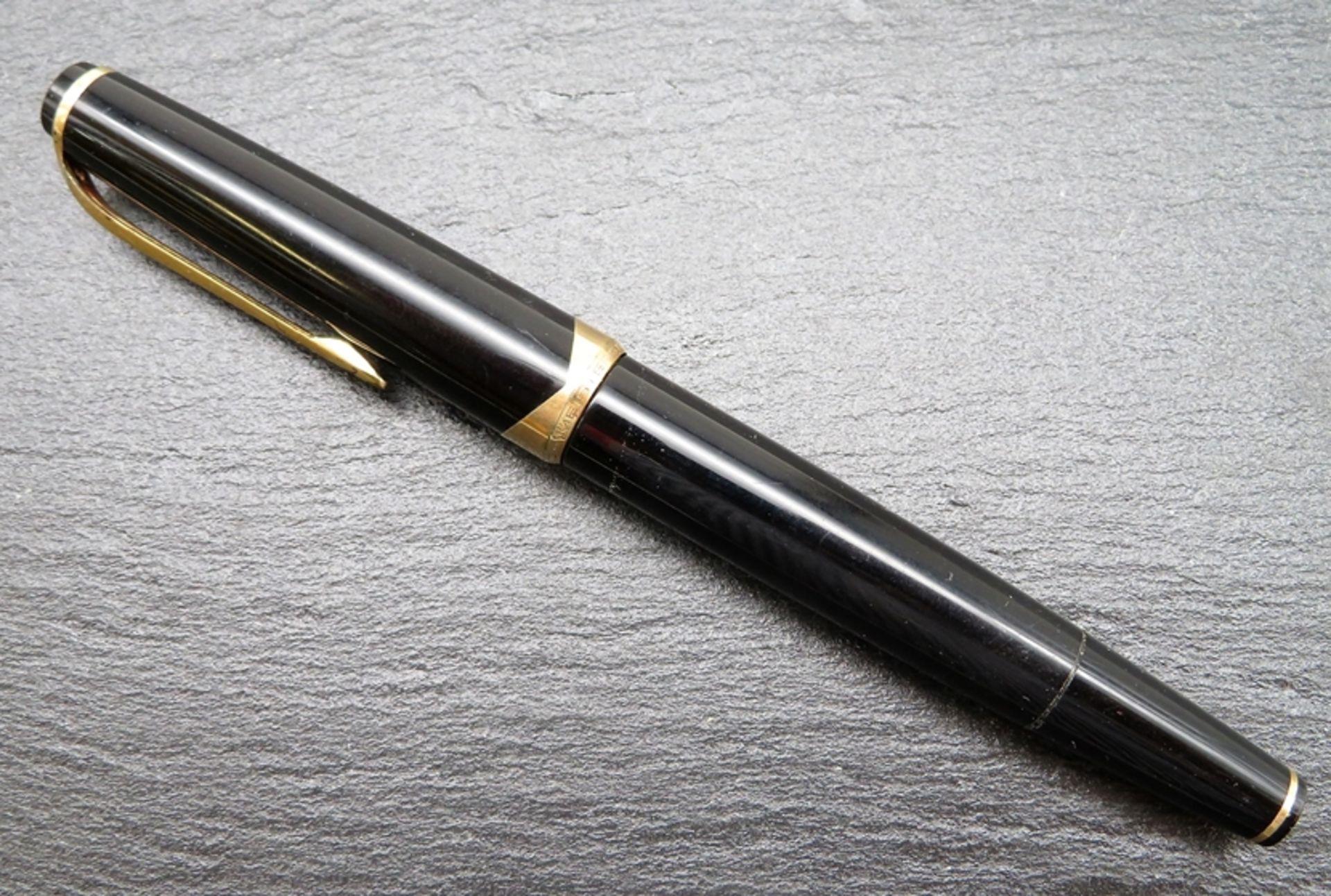 Vintage Füllfederhalter, Montblanc Meisterstück, Nr. 14, l 13,5 cm.