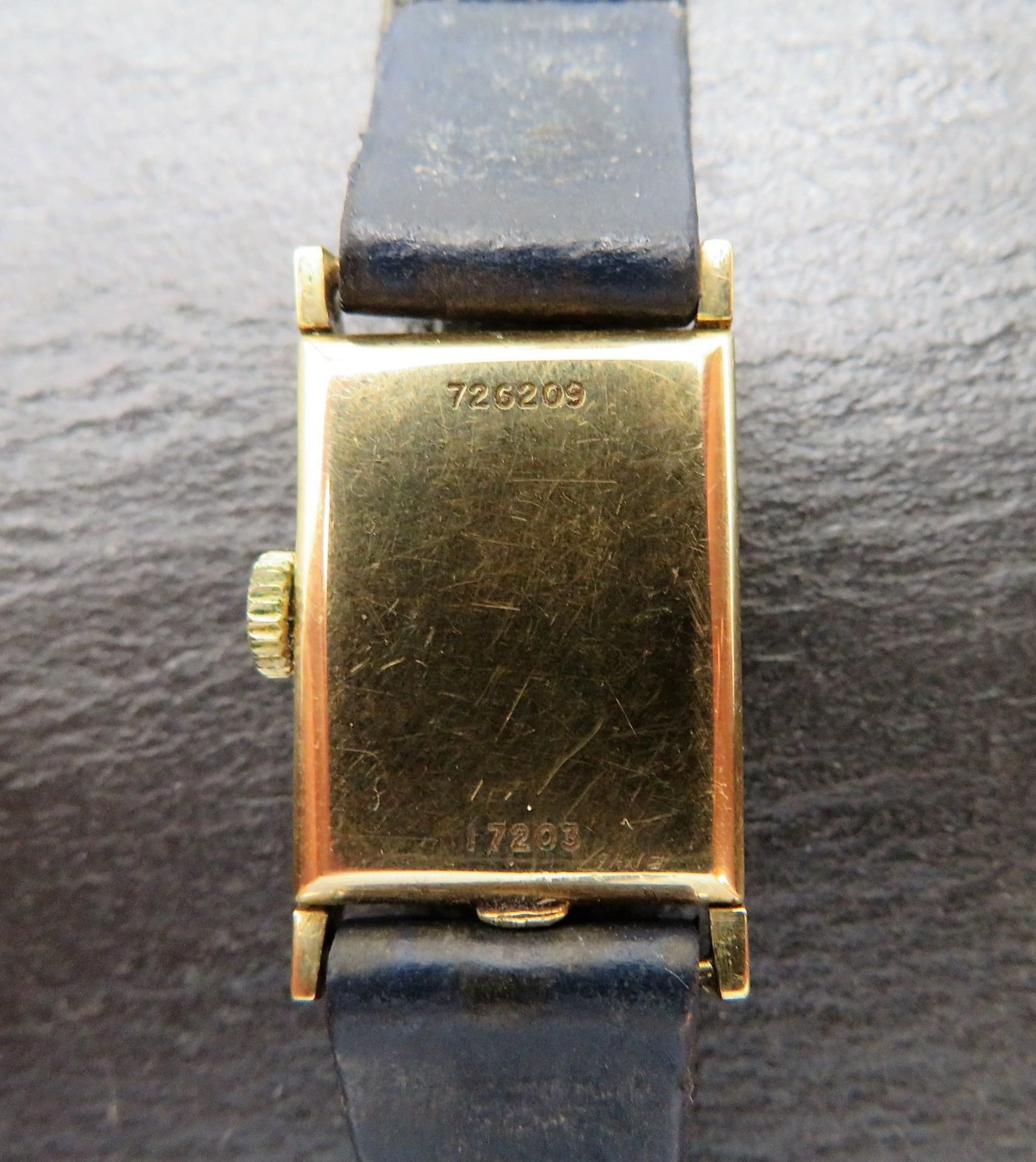 DAU, Universal Genève, 1920/30er Jahre, Gehäuse 585er Gelbgold, gepunzt, brutto 12,2 g, Kronenaufzu - Image 2 of 2