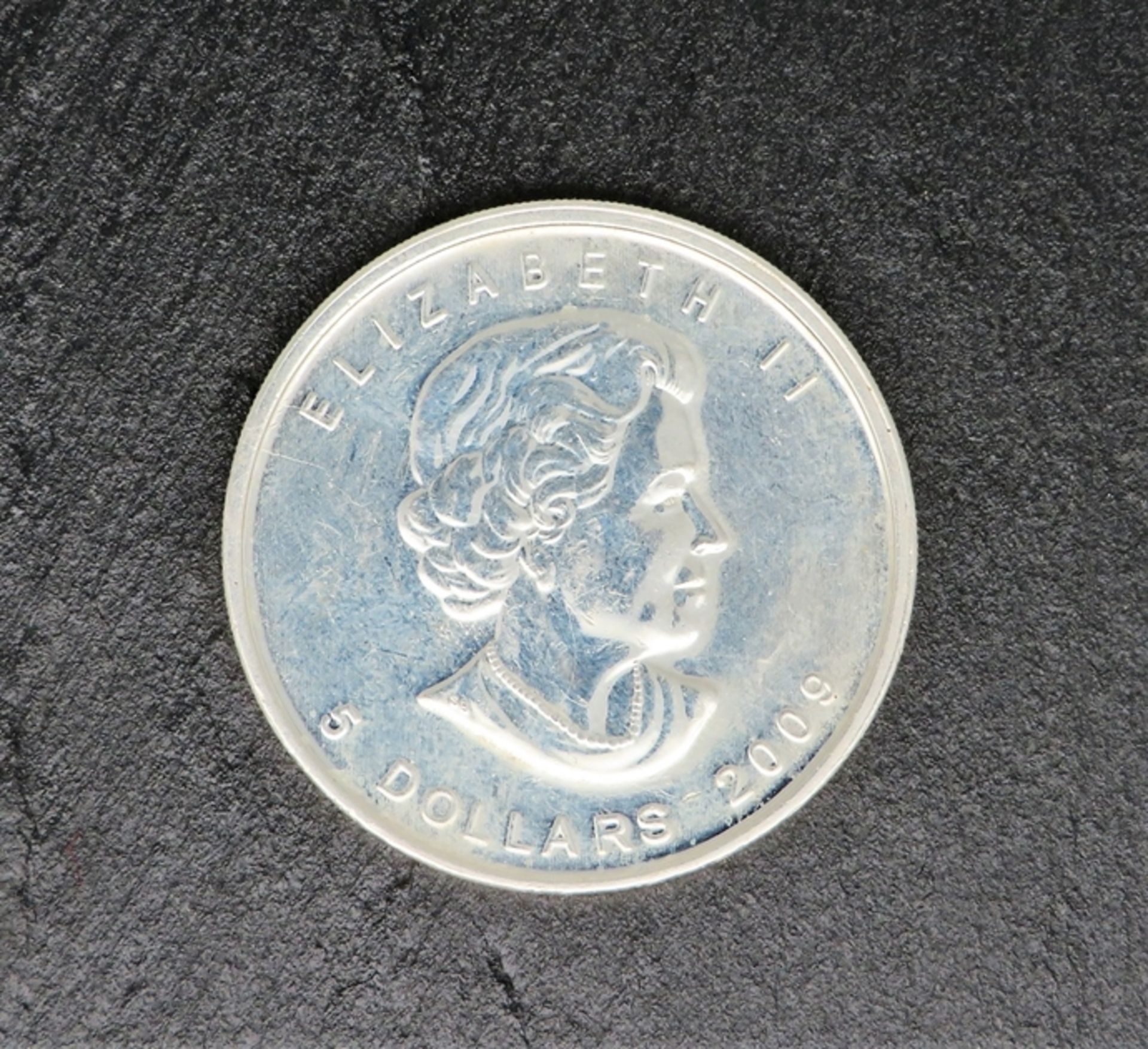 RT16-2 25Silbermünzen, Canada, Maple Leaf, Elizabeth II., 5 Dollars, 2009, je 1 OZ, Feinsilber 999,