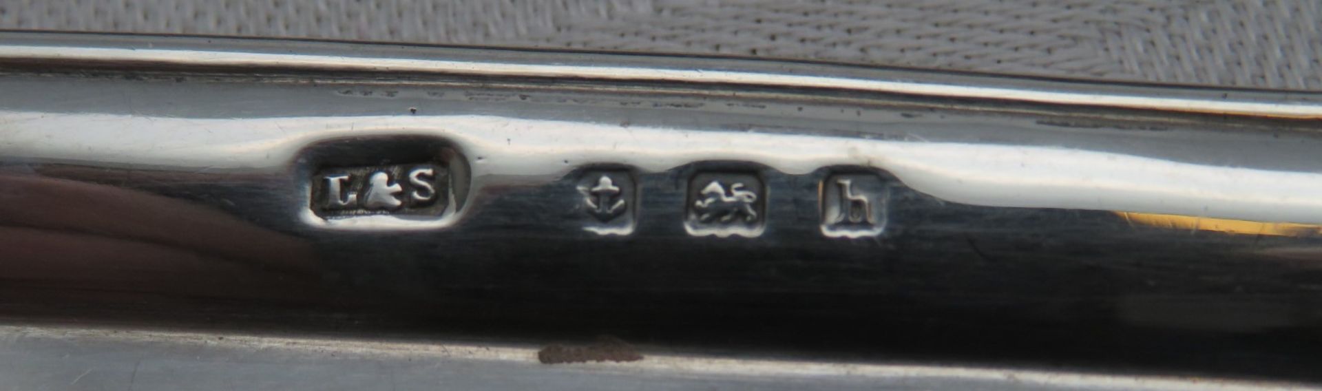 Puppenstubenzubehör/Miniatursilber, England, 11 teiliges Service, Silber 925/000, gepunzt, 63,7 g, - Image 3 of 3